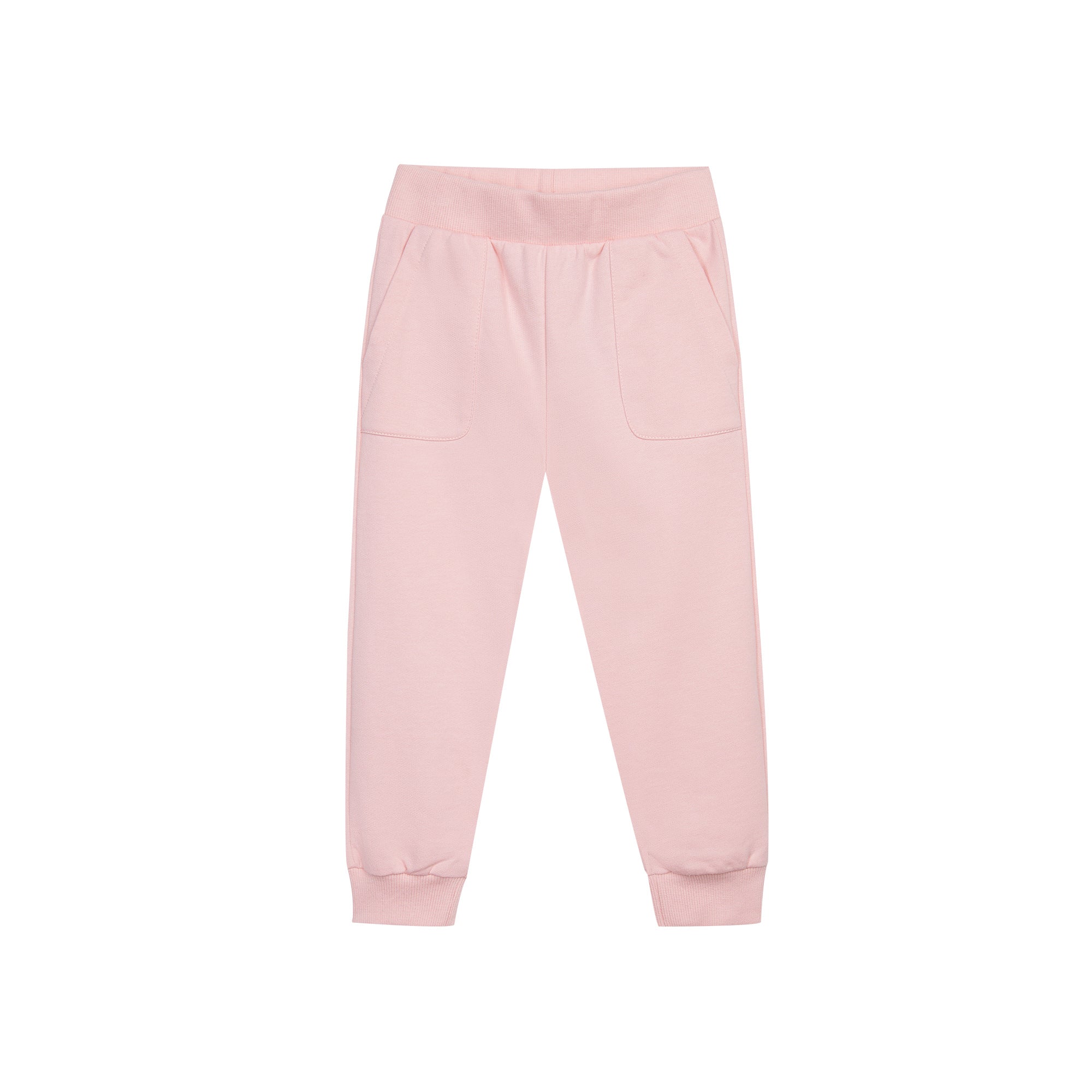 Baby Boys & Girls Pink Cotton Trousers