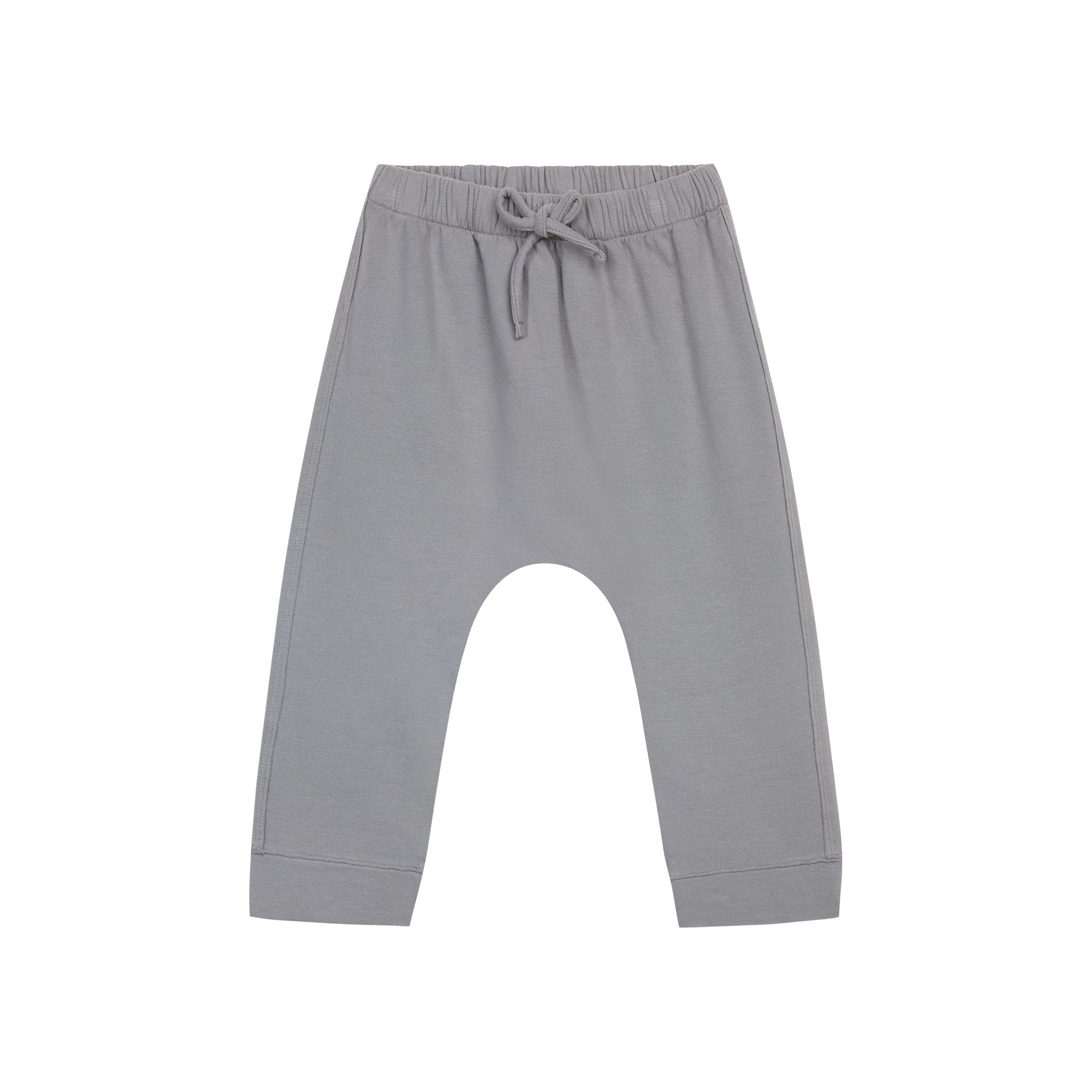 Baby Boys & Girls Grey Cotton Trousers