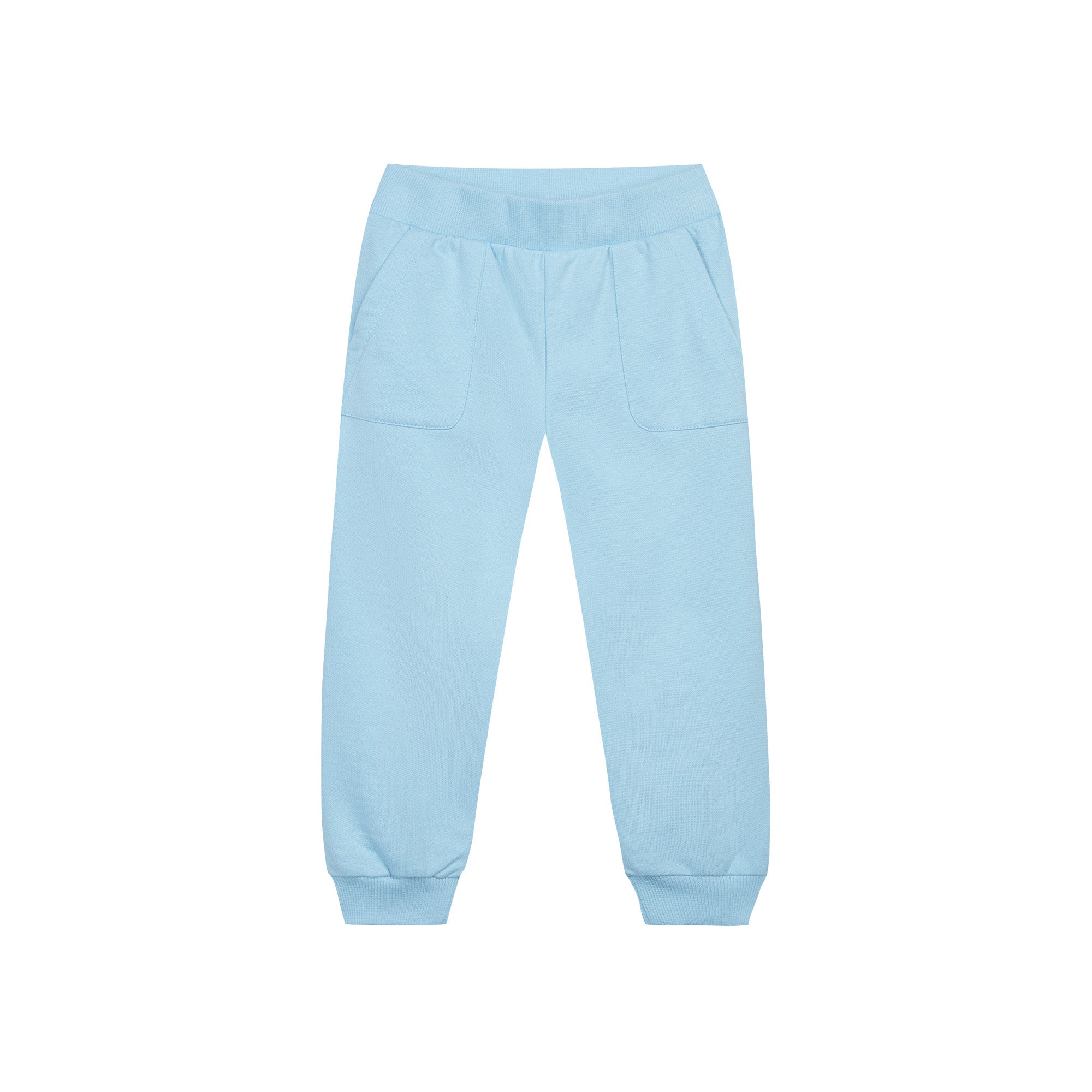 Baby Boys & Girls Blue Cotton Trousers