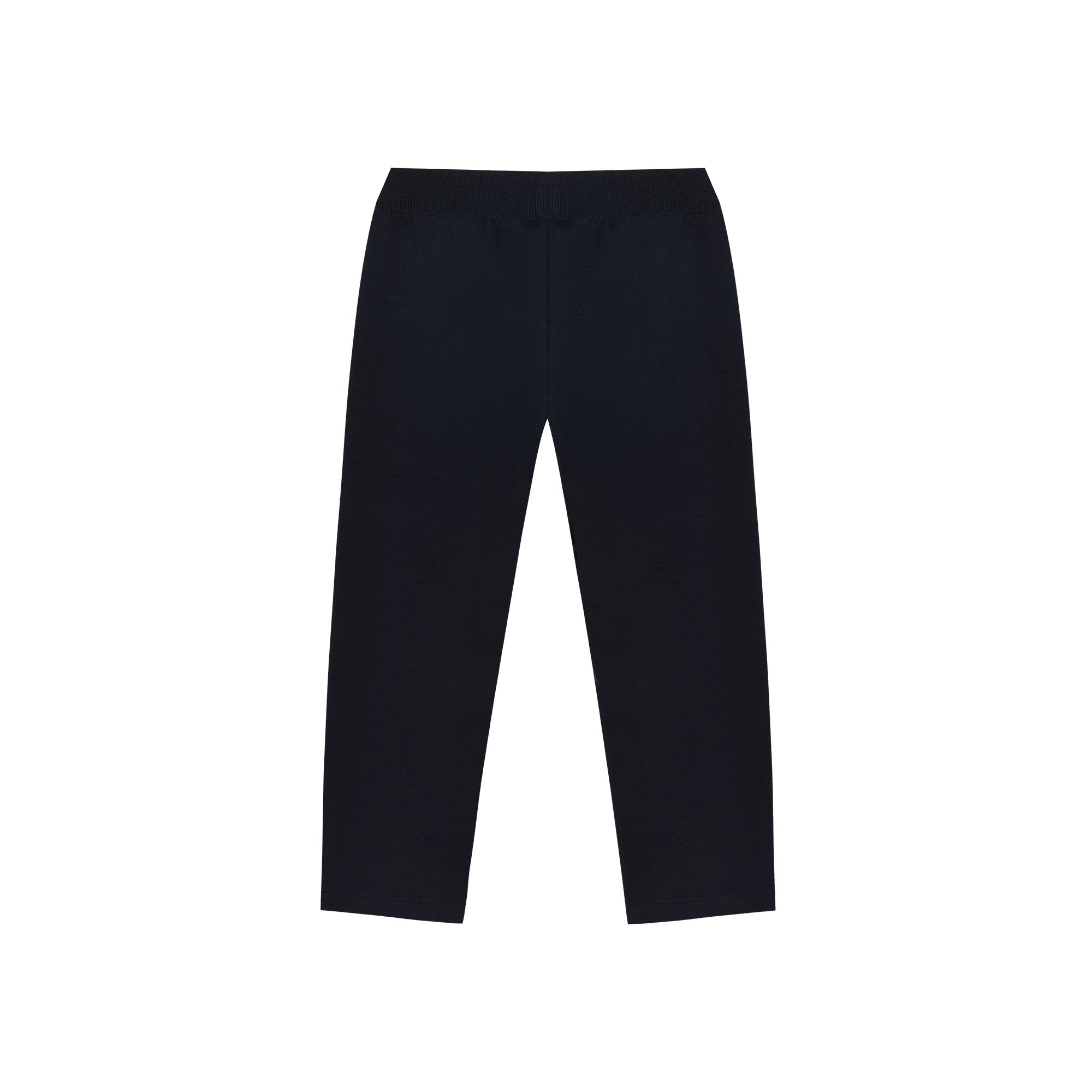 Baby Boys & Girls Black Logo Cotton Trousers