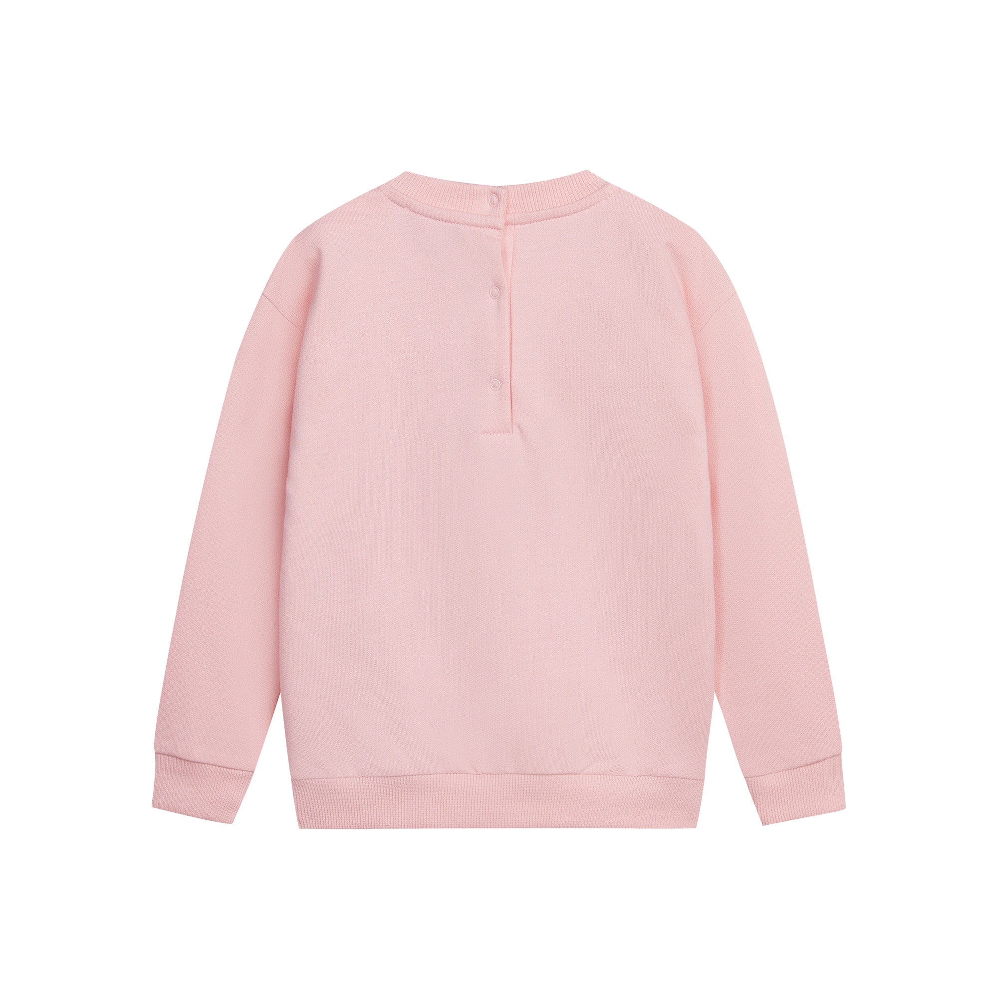 Baby Boys & Girls Pink Logo Cotton Sweatshirt