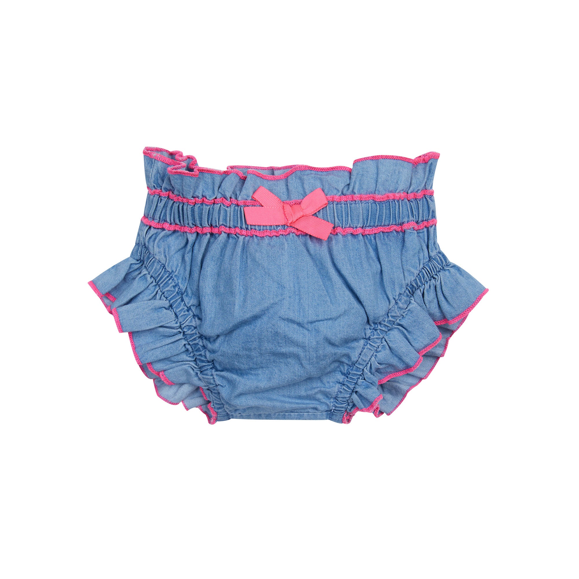 Baby Girls Blue Denim Dress Set