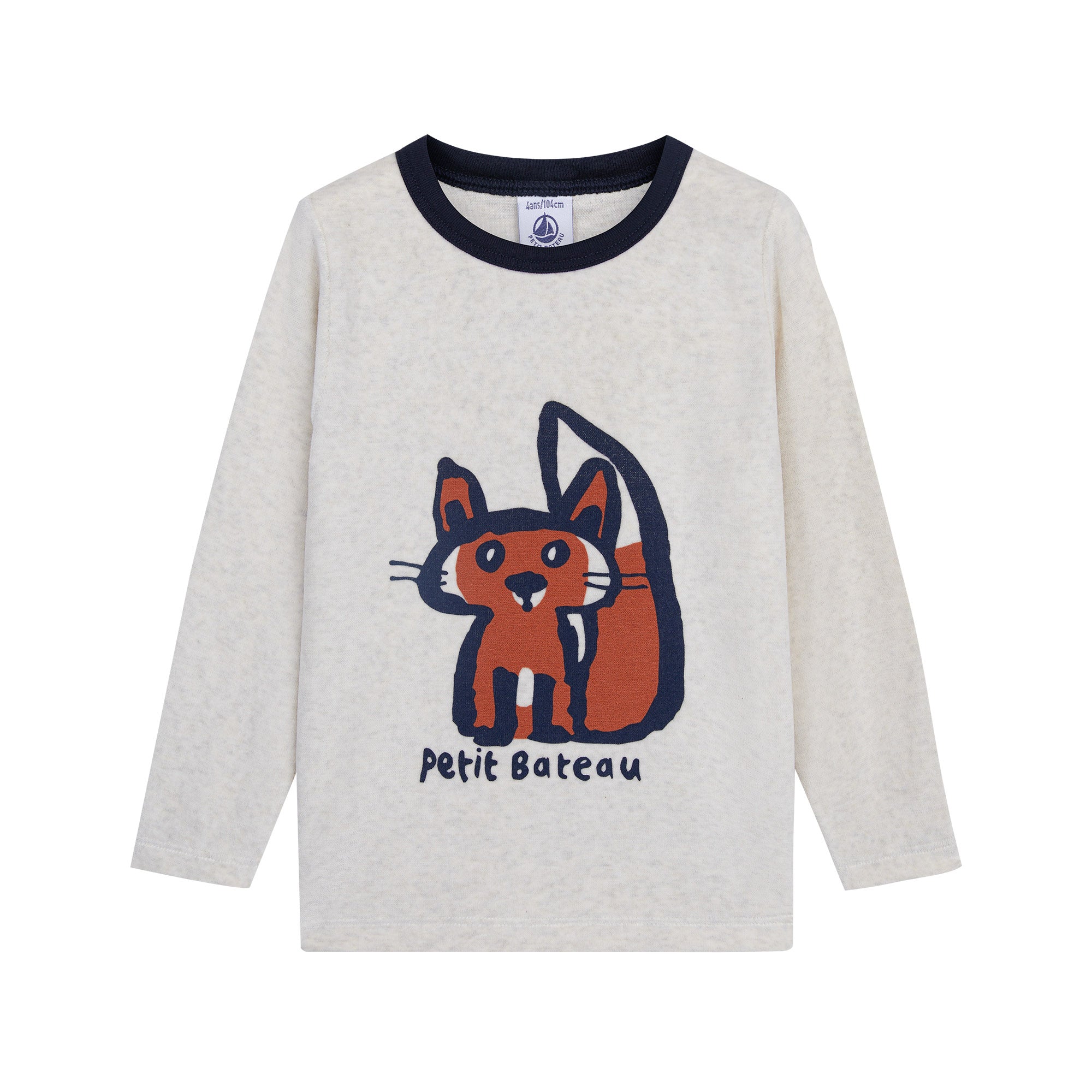 Boys Grey Printed Cotton Set