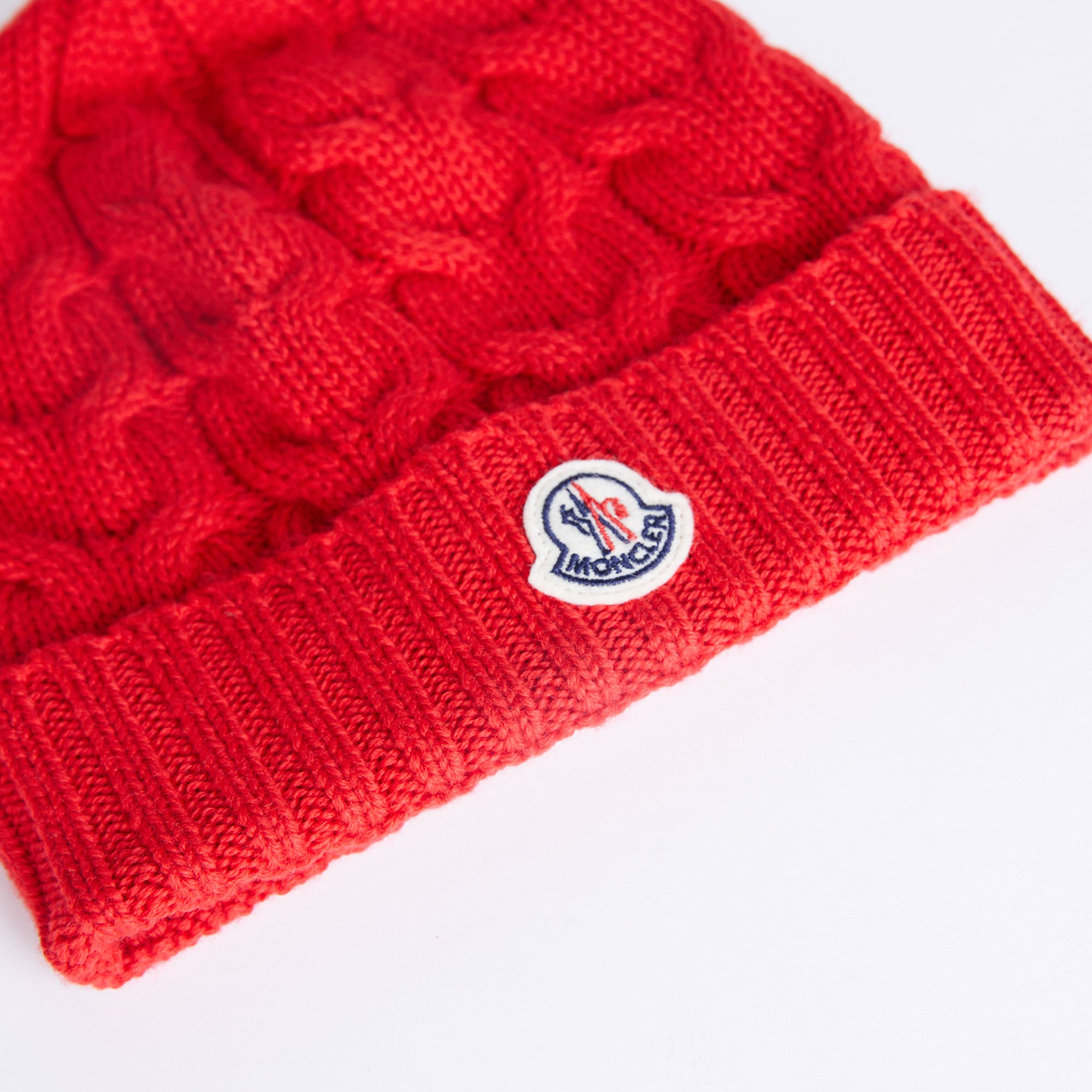 Boys Red Logo Wool Hat