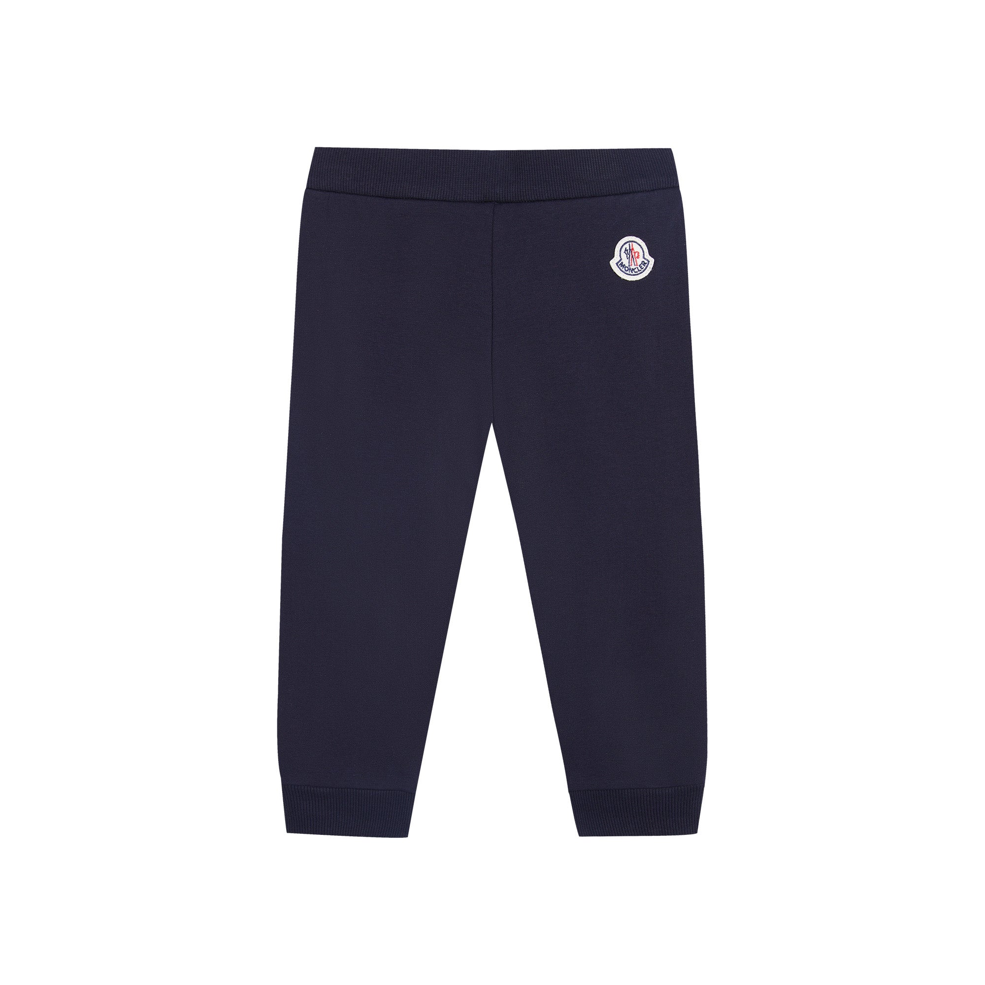 Baby Boys Navy Logo Cotton Trousers