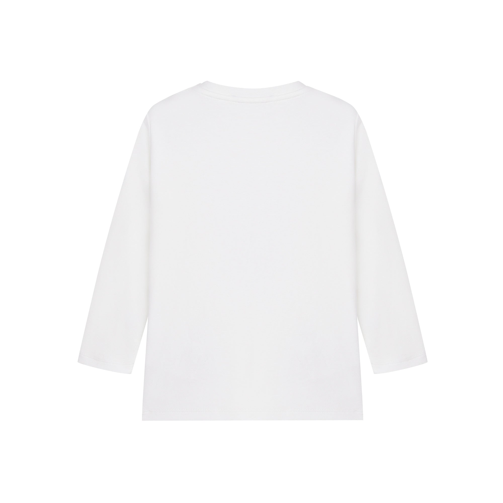 Baby Boys & Girls White Printed Cotton T-Shirt