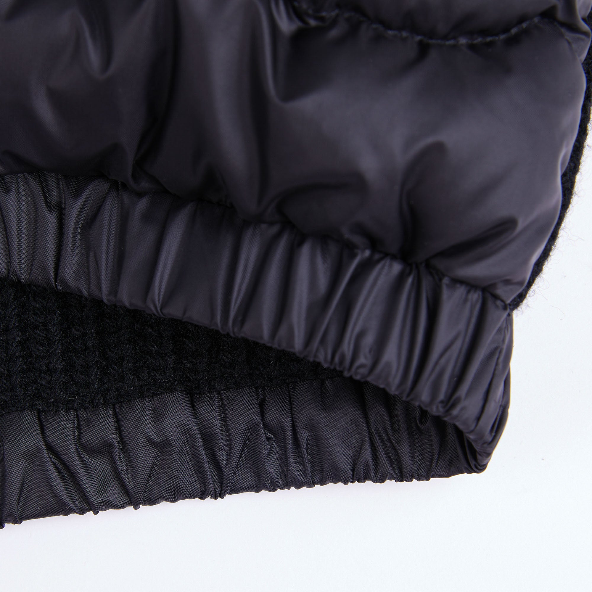 Girls Black Zip-Up Top