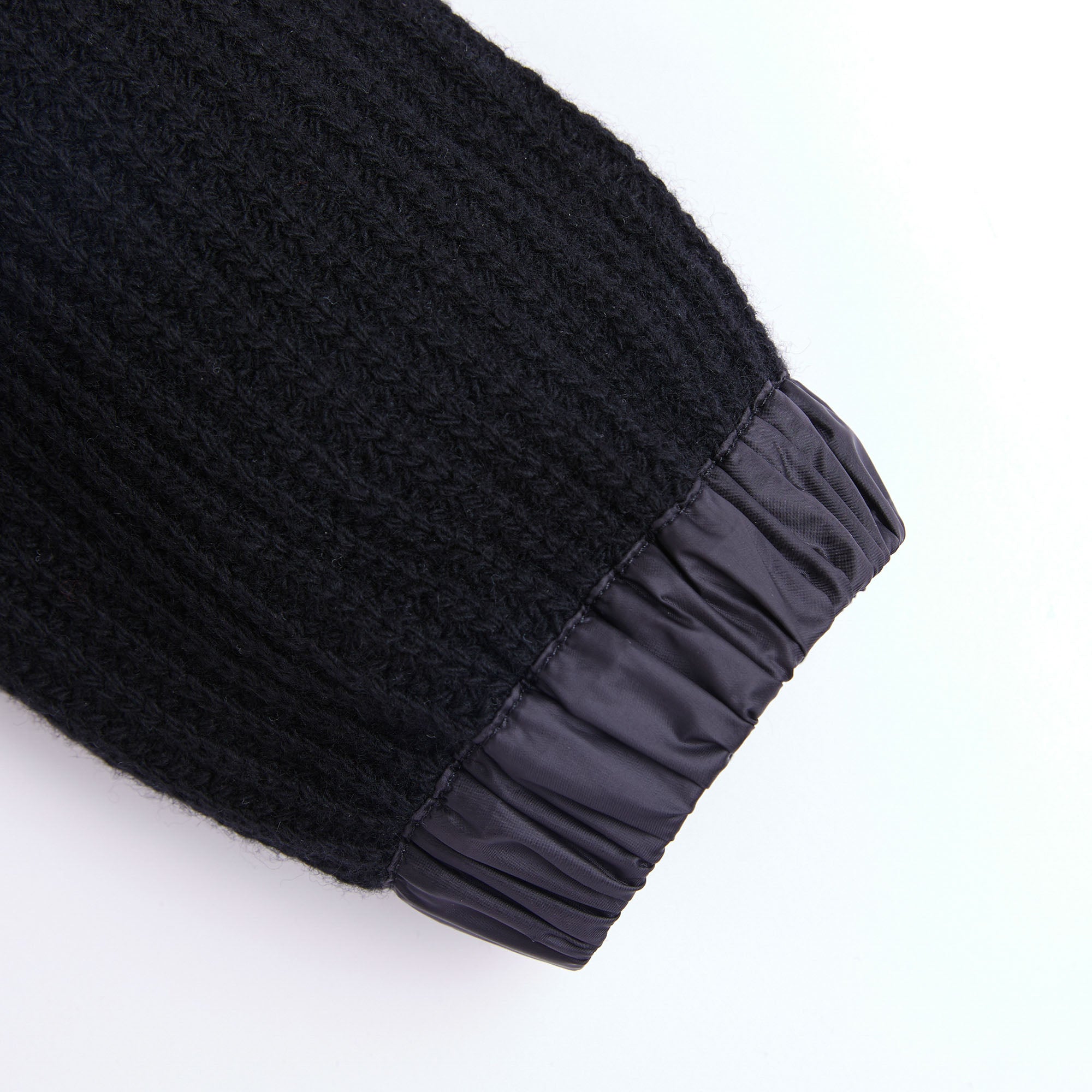 Girls Black Zip-Up Top