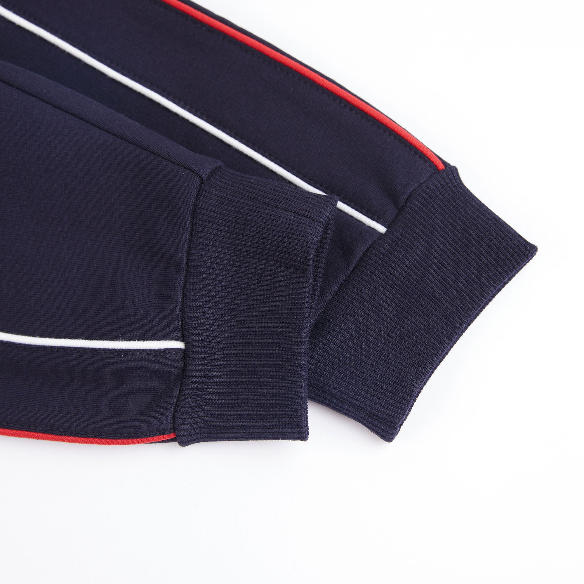 Baby Boys Navy Logo Cotton Trousers