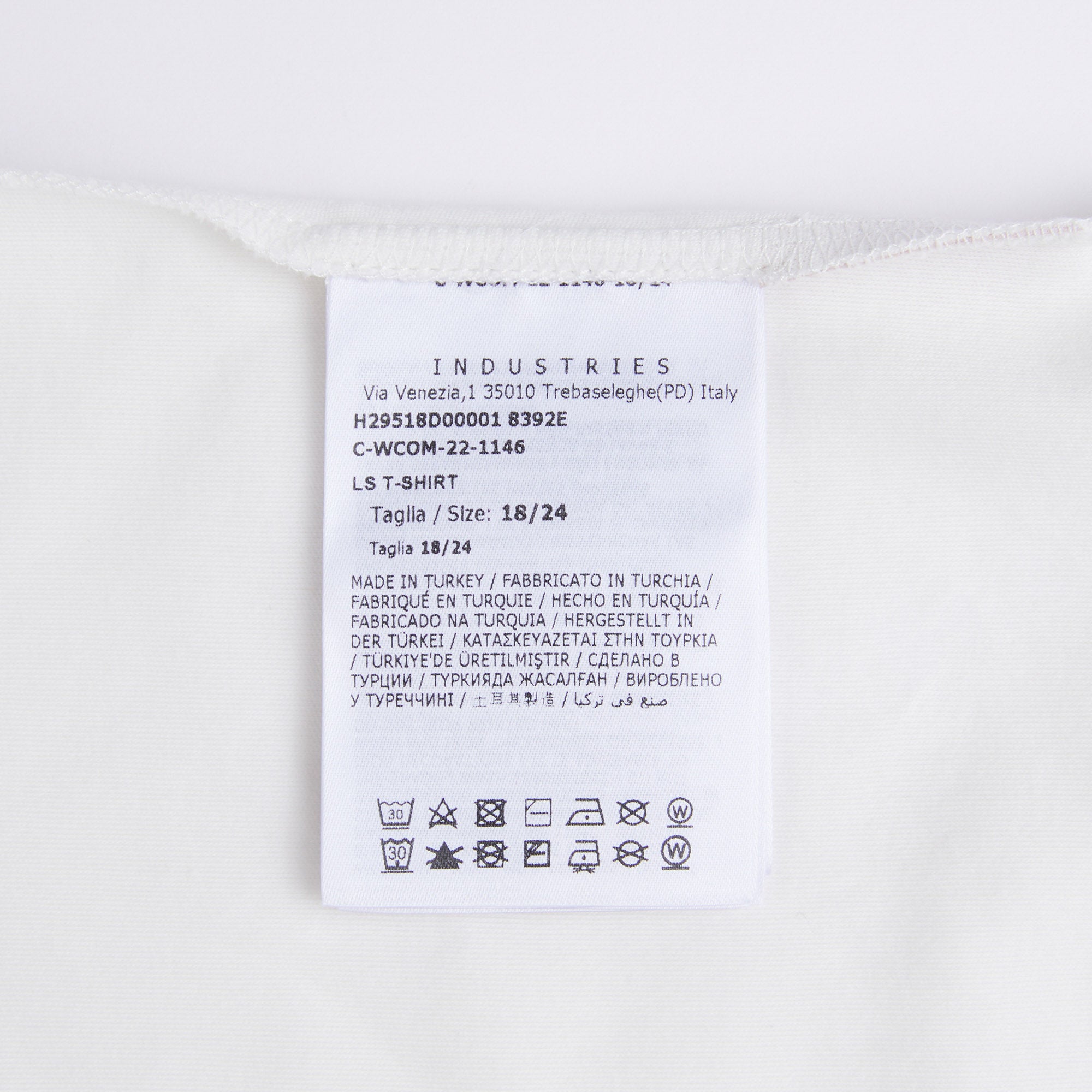 Baby Boys & Girls White Printed Cotton T-Shirt