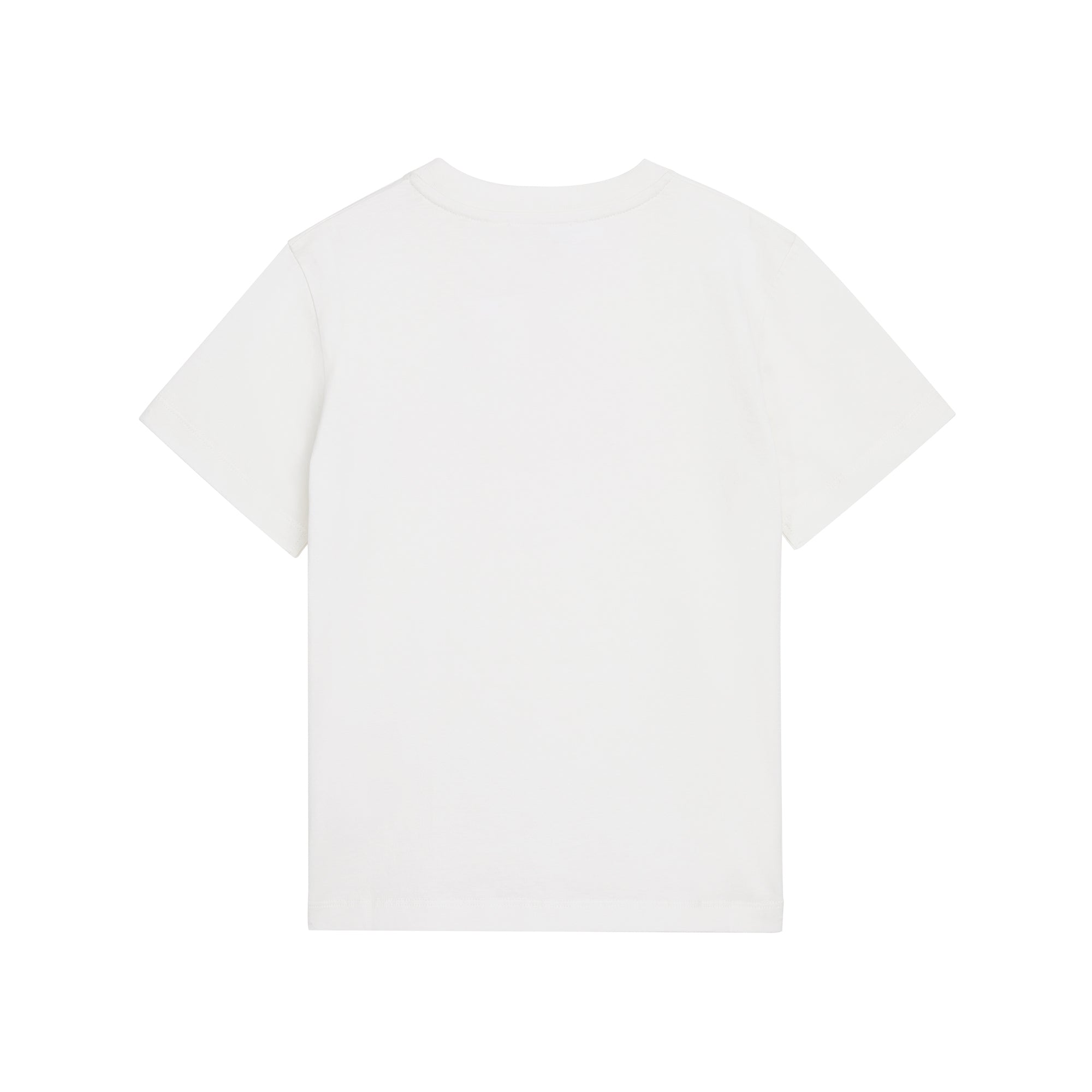 Girls White Logo Cotton T-Shirt