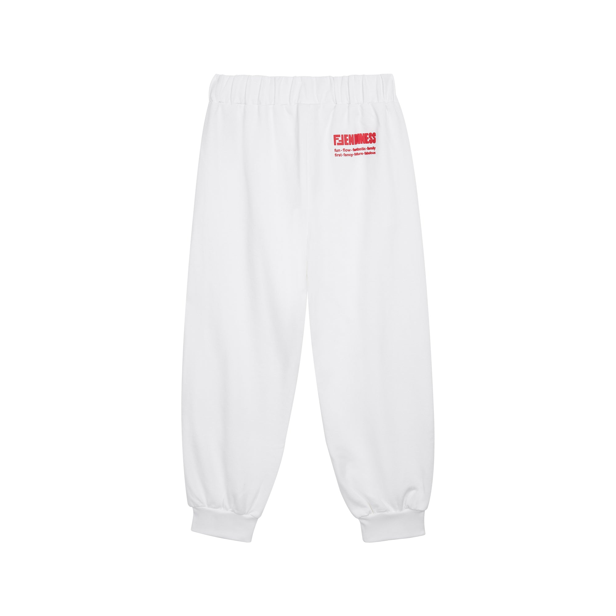 Girls White Cotton Trousers
