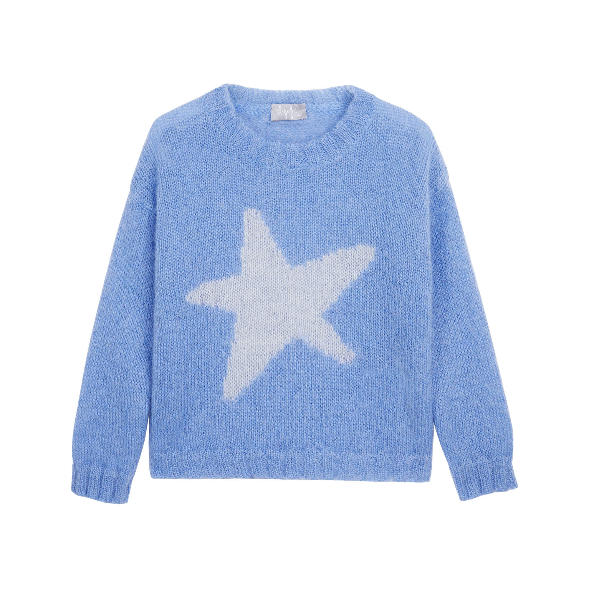 Girls Blue Star Sweater