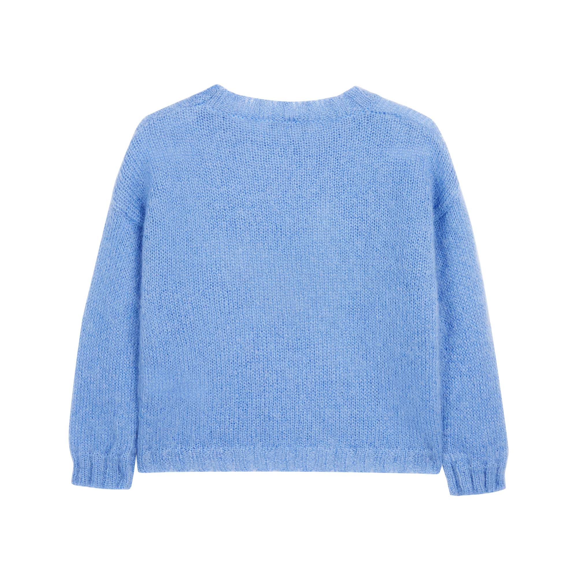 Girls Blue Star Sweater
