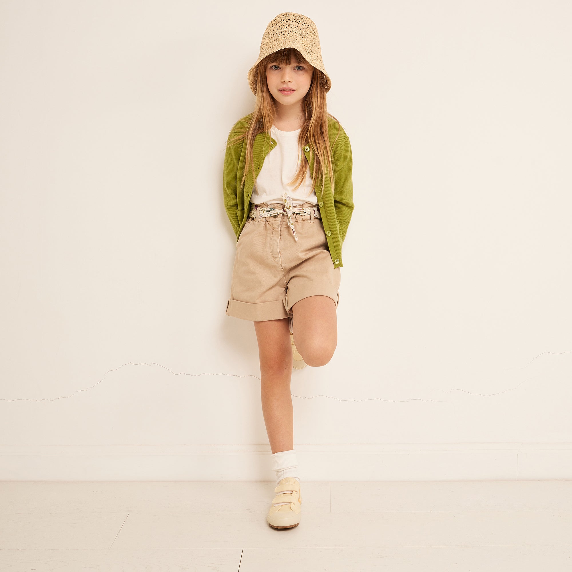 Boys & Girls Ivory Canvas Shoes