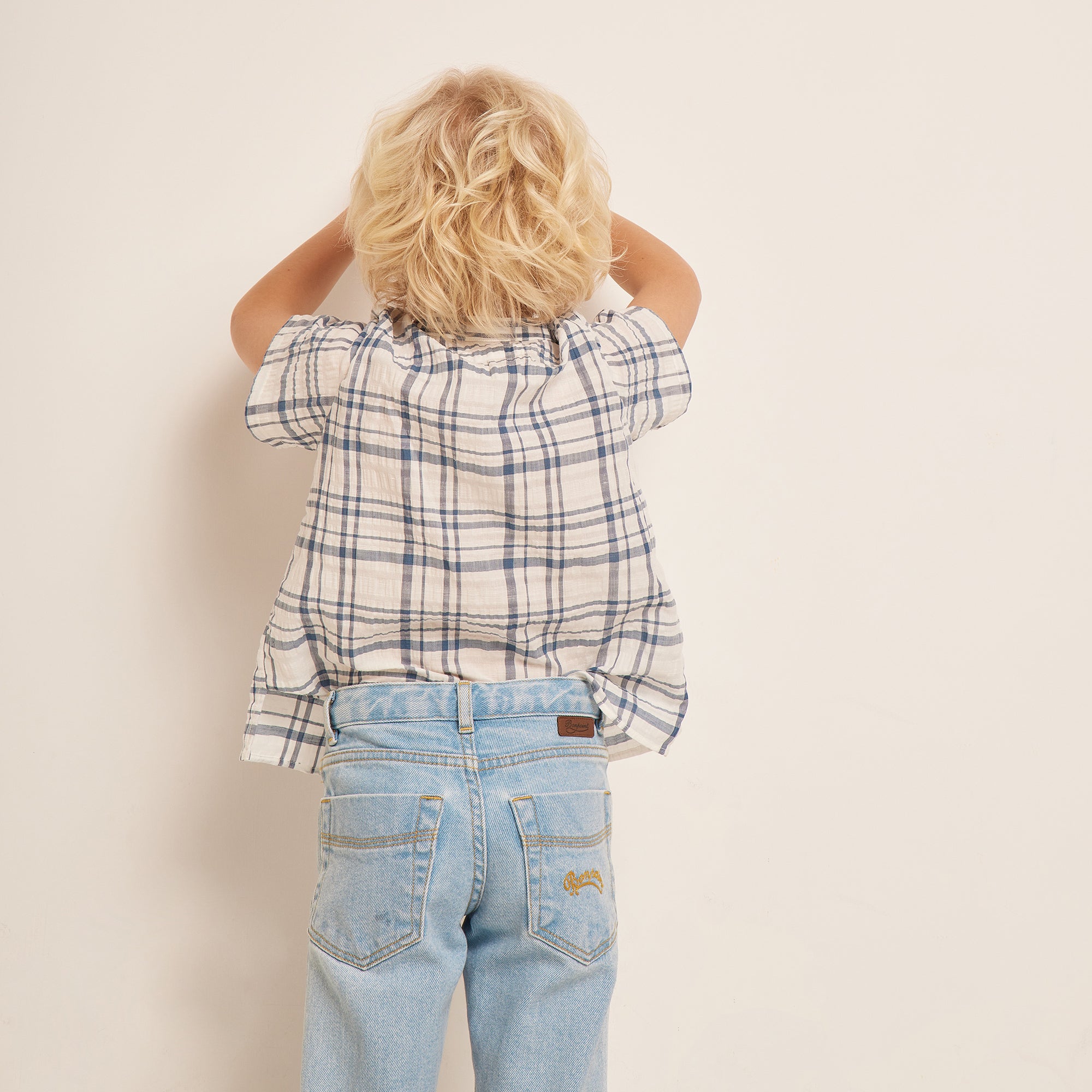 Boys Blue Check Shirt