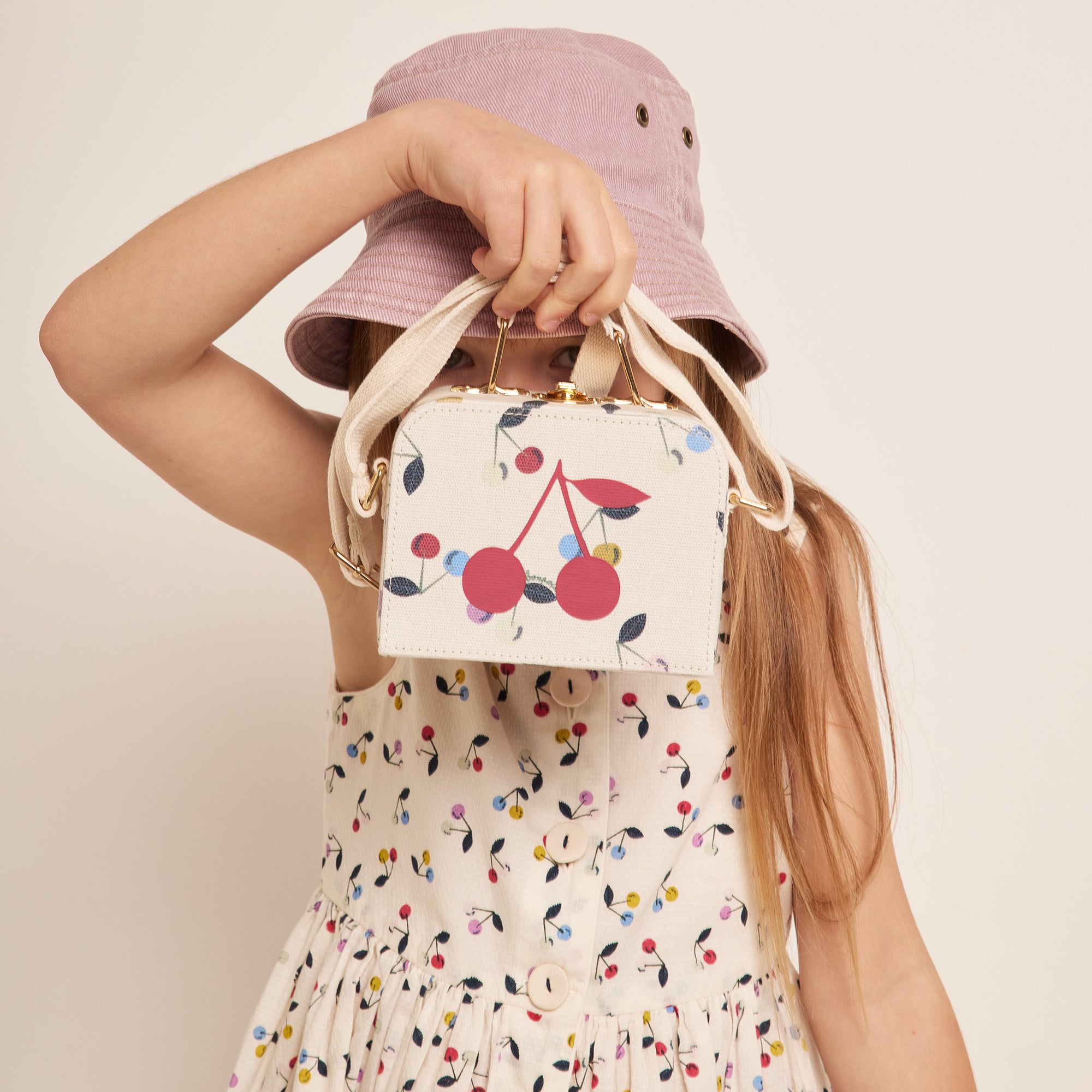 Girls White Logo Handbag