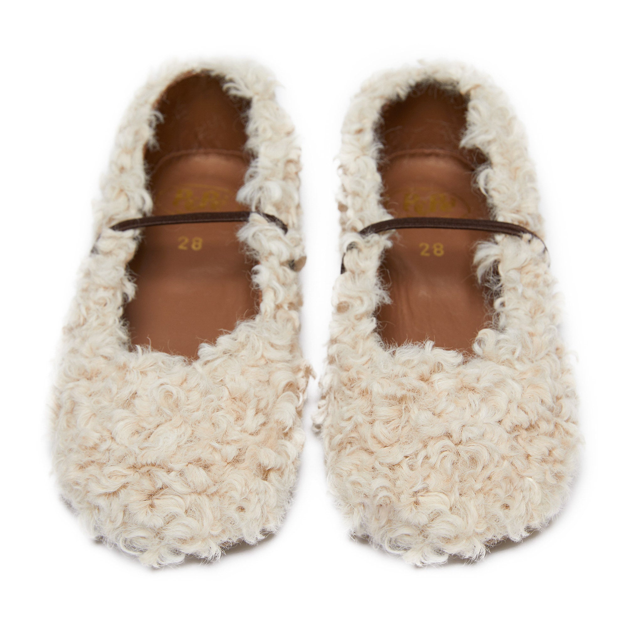 Girls Beige Flat Shoes