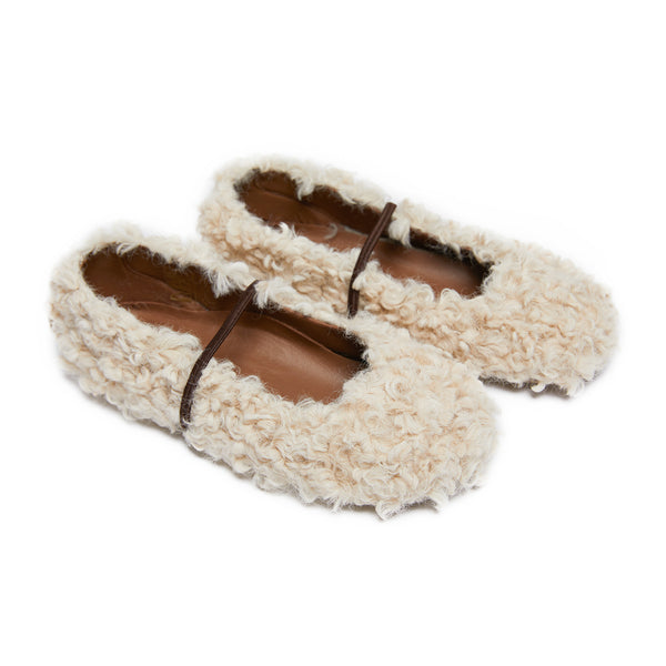 Girls Beige Flat Shoes