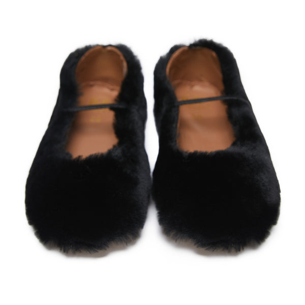 Girls Black Flat Shoes