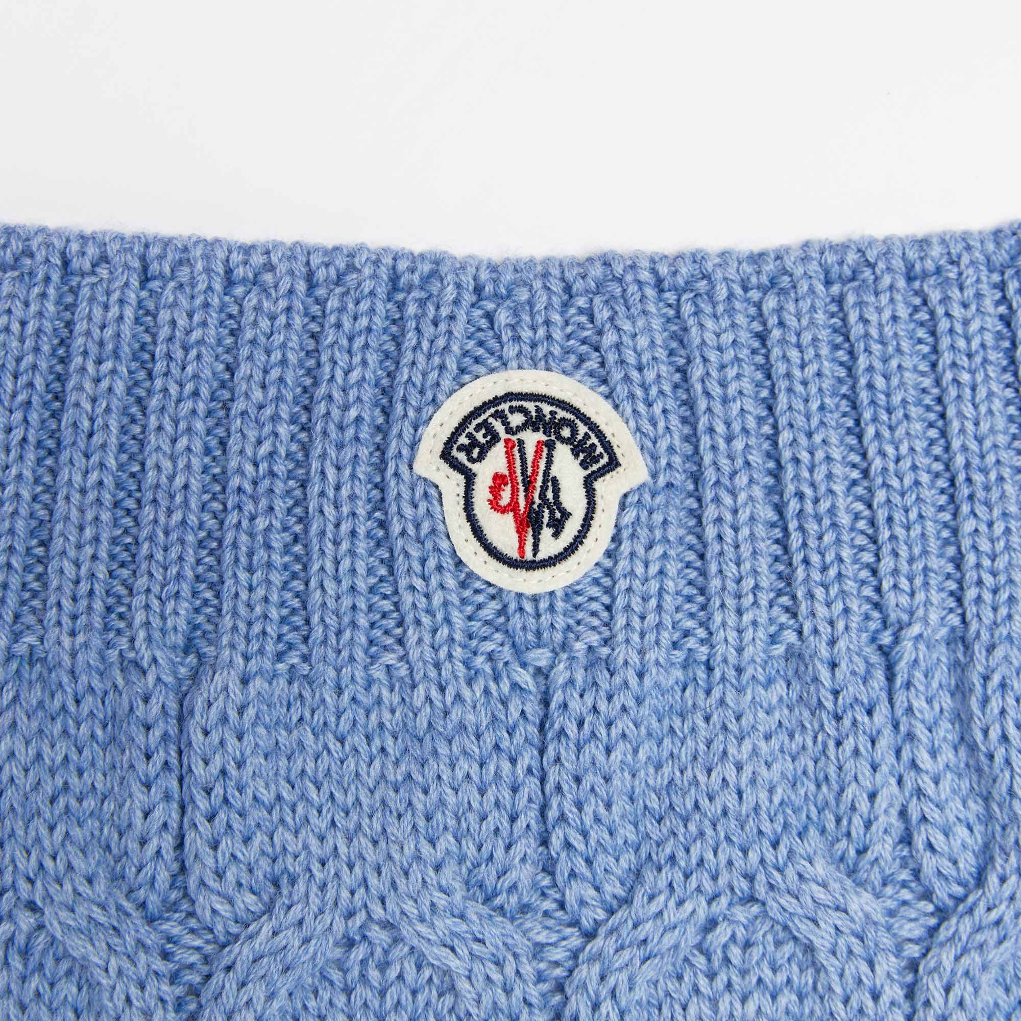 Boys & Girls Blue Wool Scarf