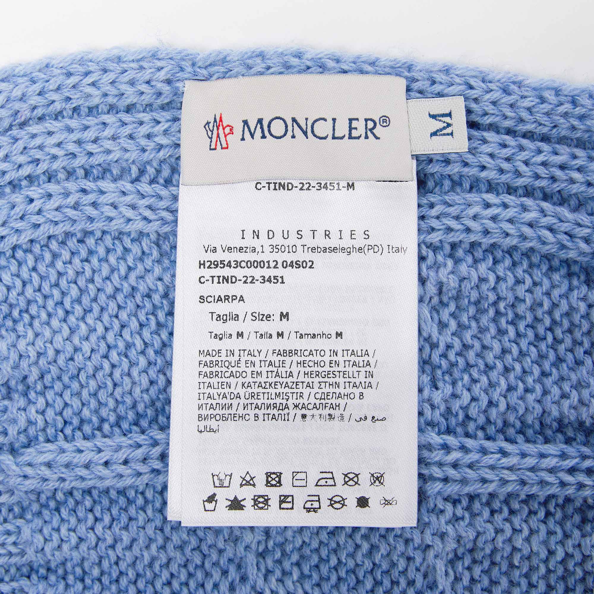 Boys & Girls Blue Wool Scarf