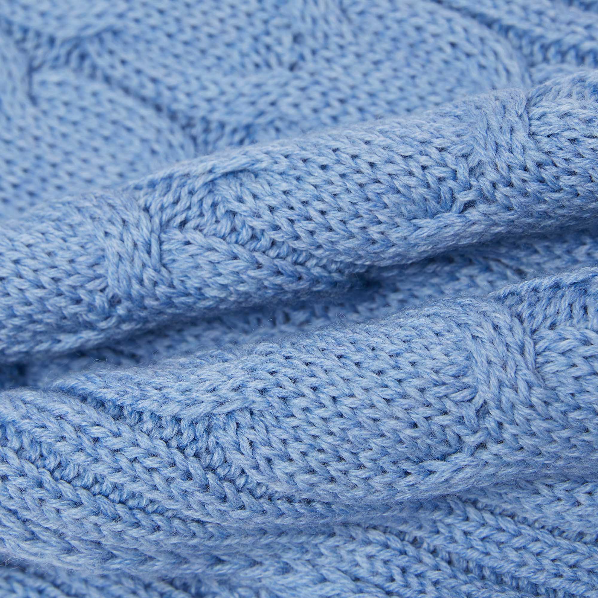 Boys & Girls Blue Wool Scarf