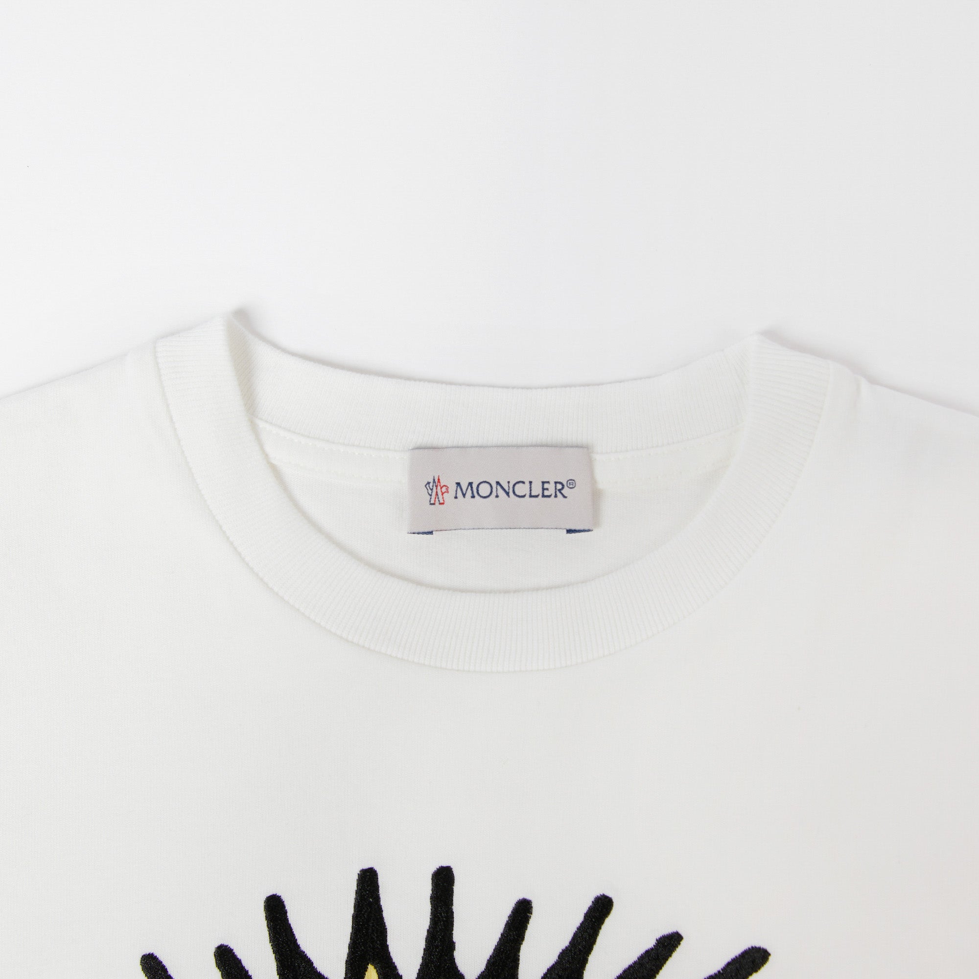 Boys White Printed Cotton T-Shirt