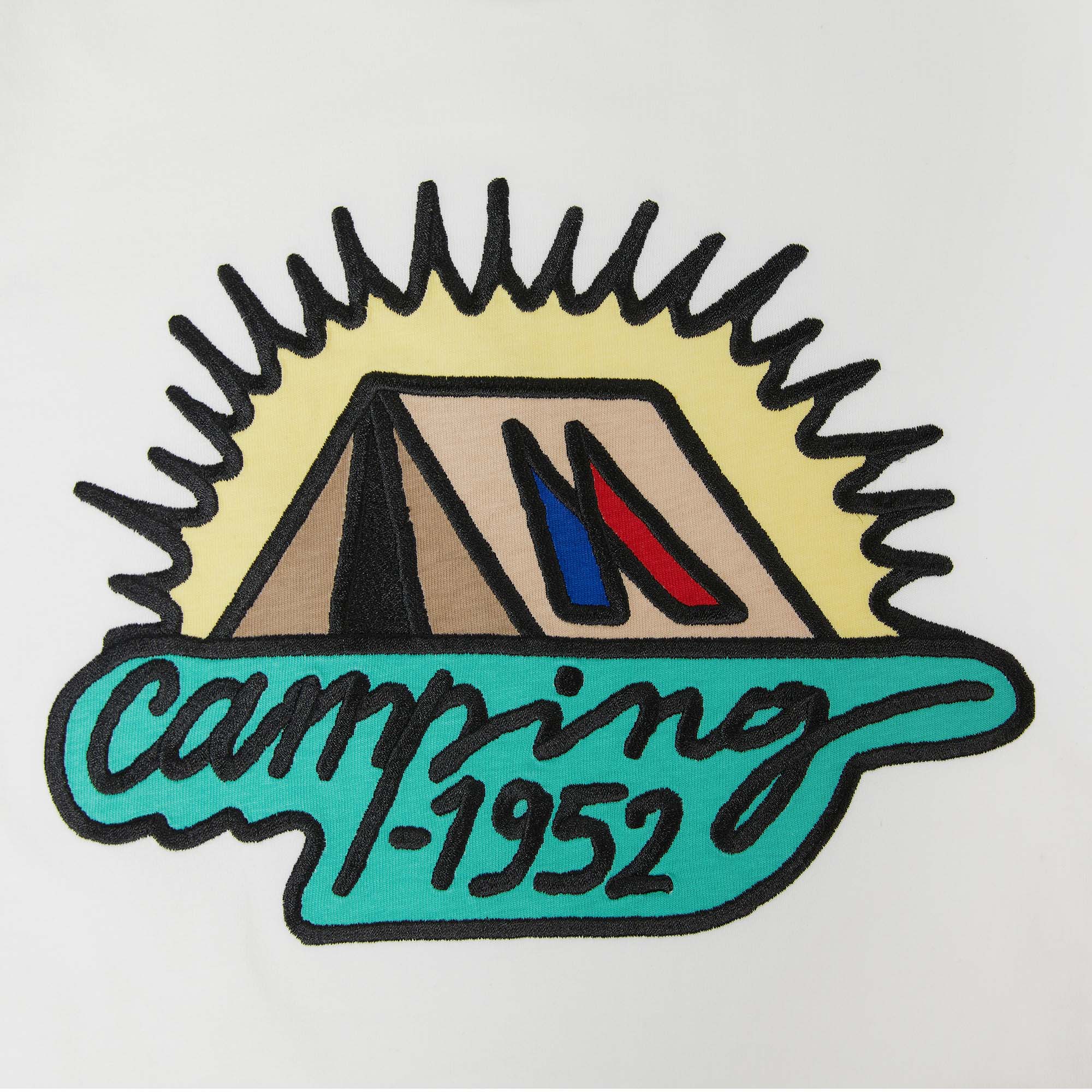 Boys White Printed Cotton T-Shirt