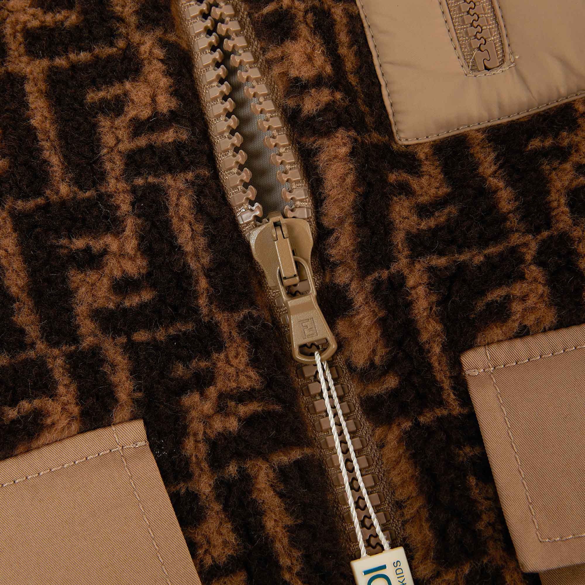 Boys & Girls Brown Logo Jacket