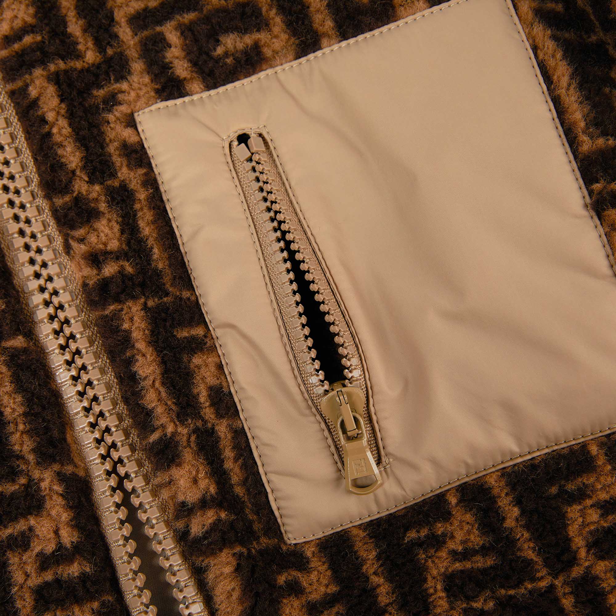 Boys & Girls Brown Logo Jacket