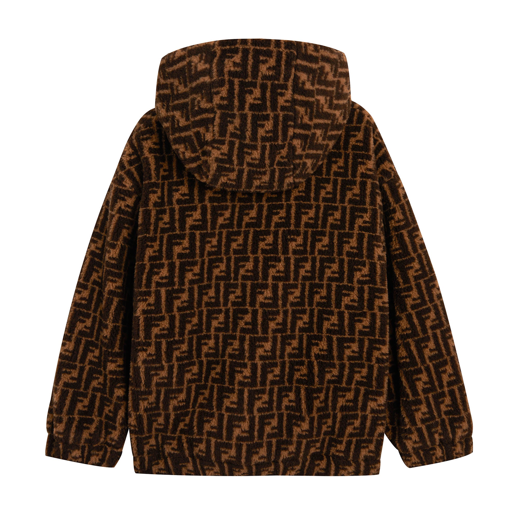 Boys & Girls Brown Logo Jacket