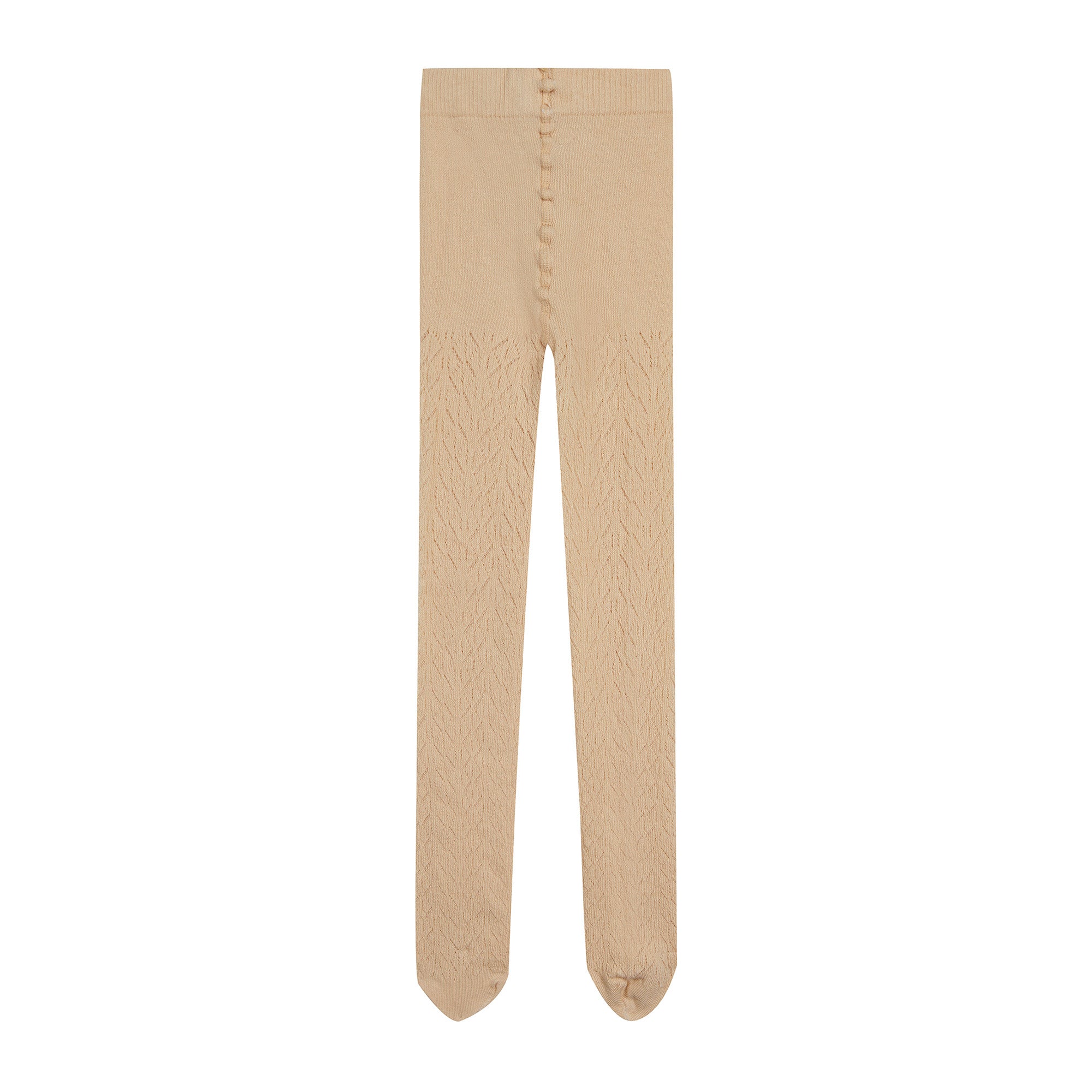 Girls Beige Cotton Tights