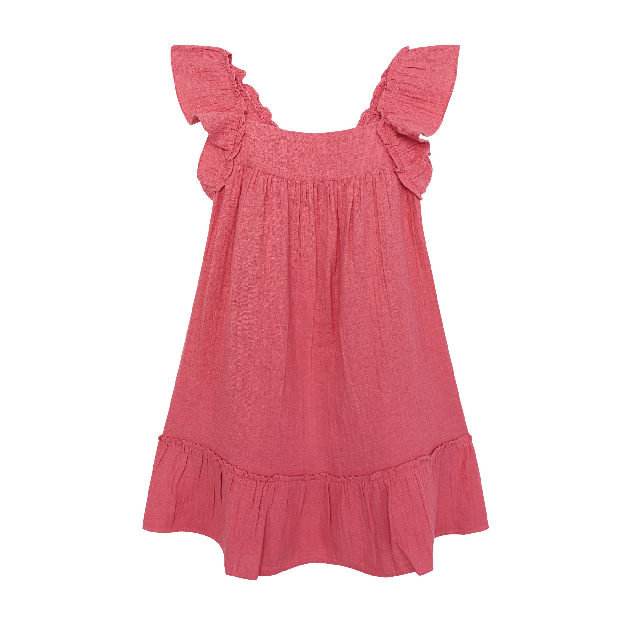 Girls Pink Cotton Dress
