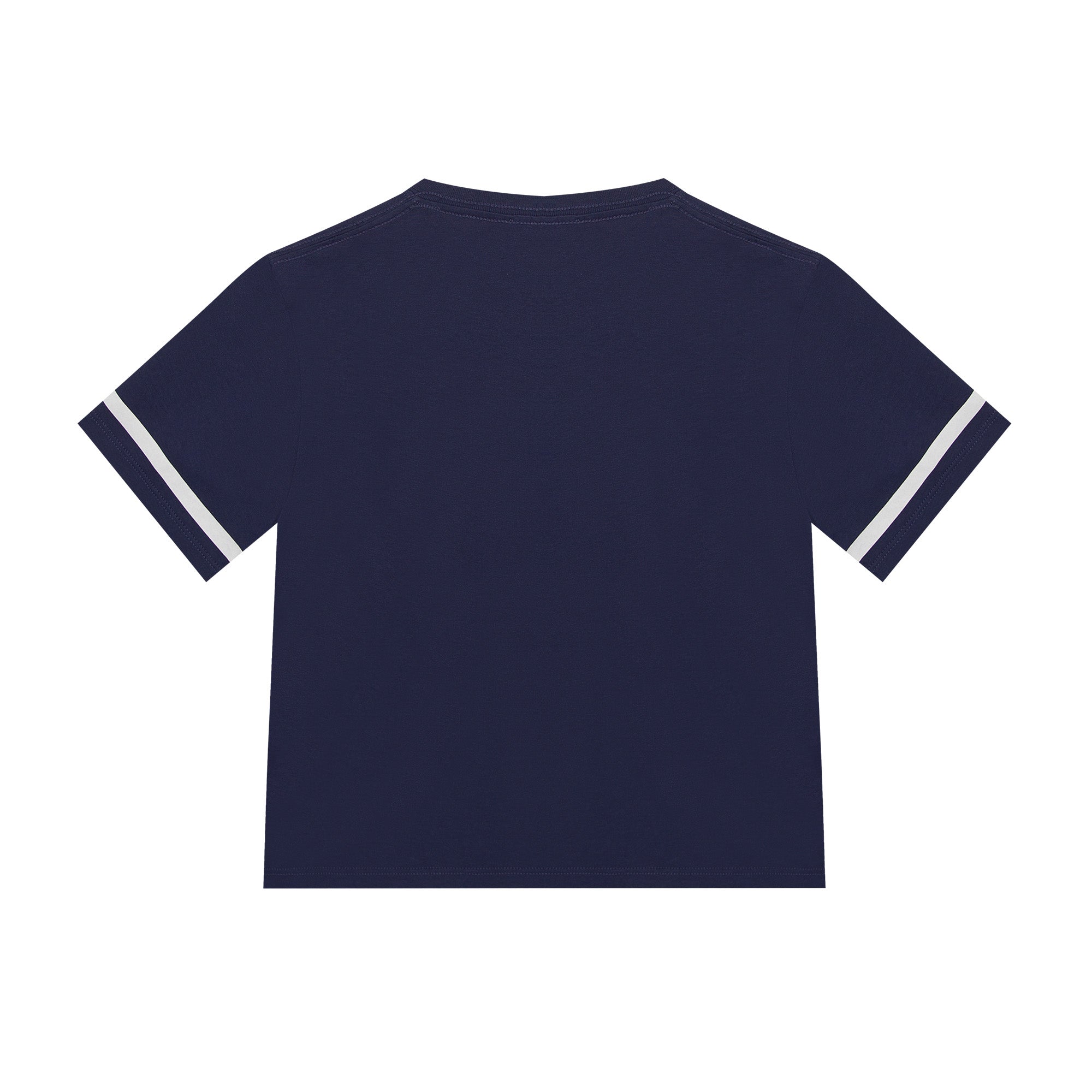 Boys Navy Logo Cotton T-Shirt