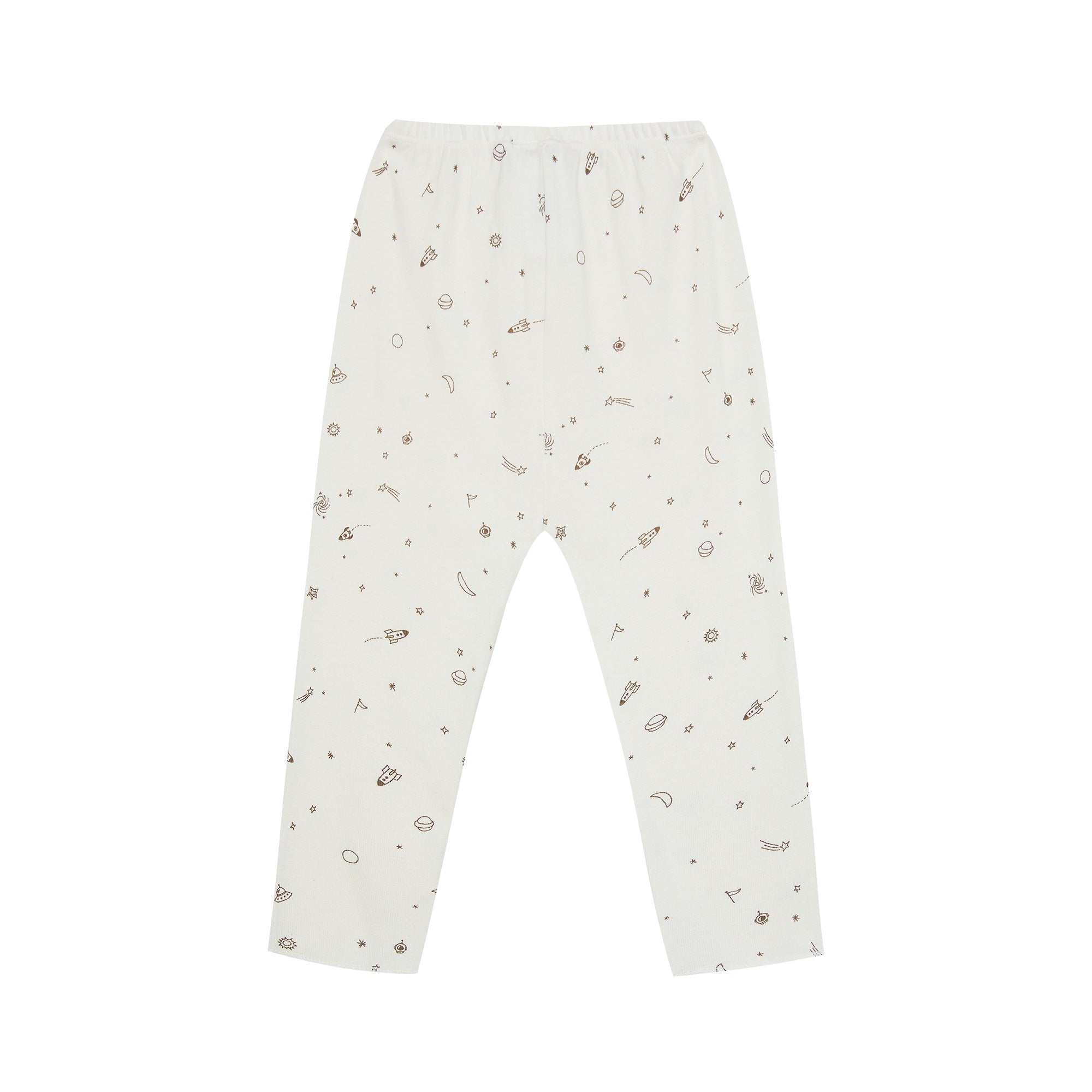 Baby Boys White Printed Cotton Set