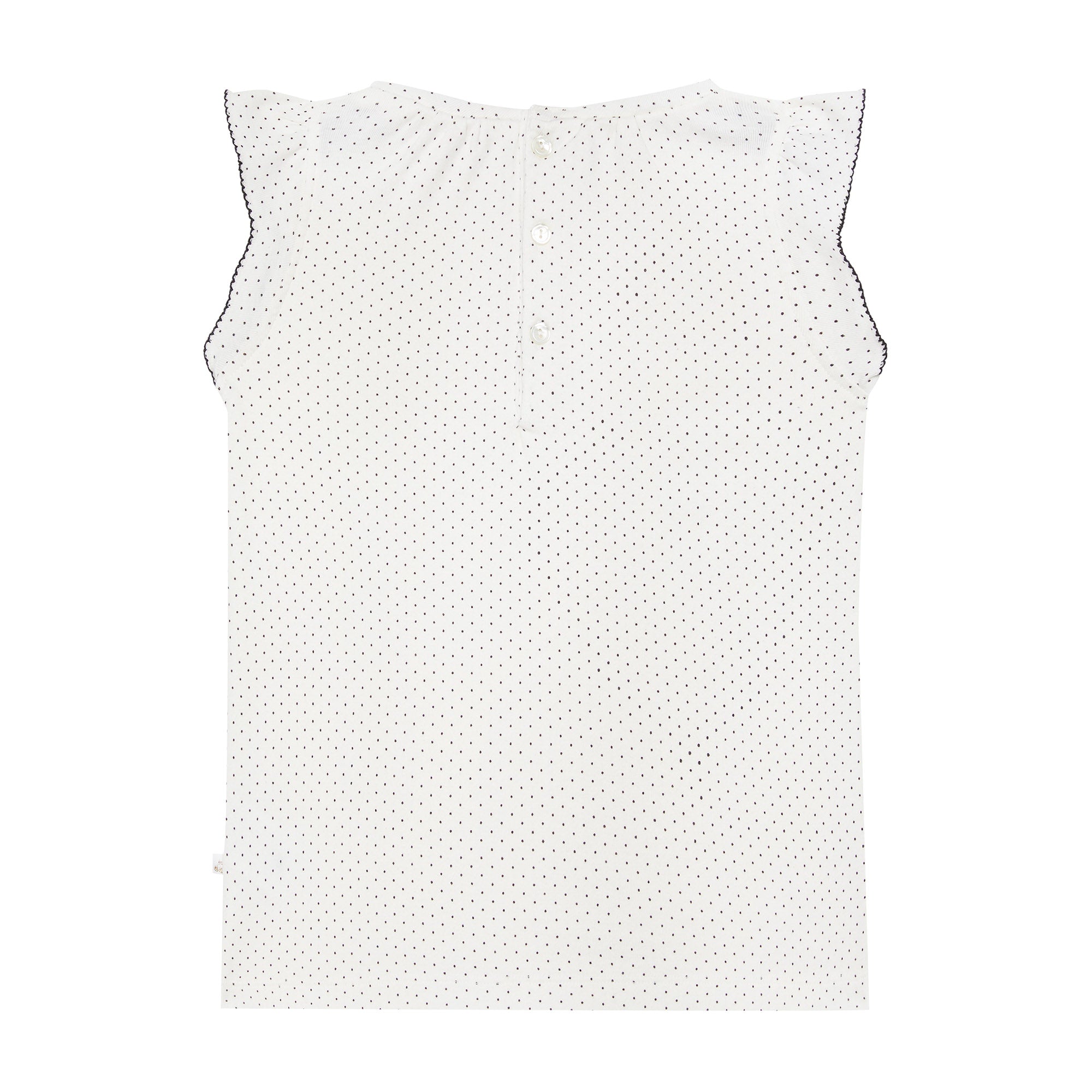 Girls White Dots Cotton Nightwear Set