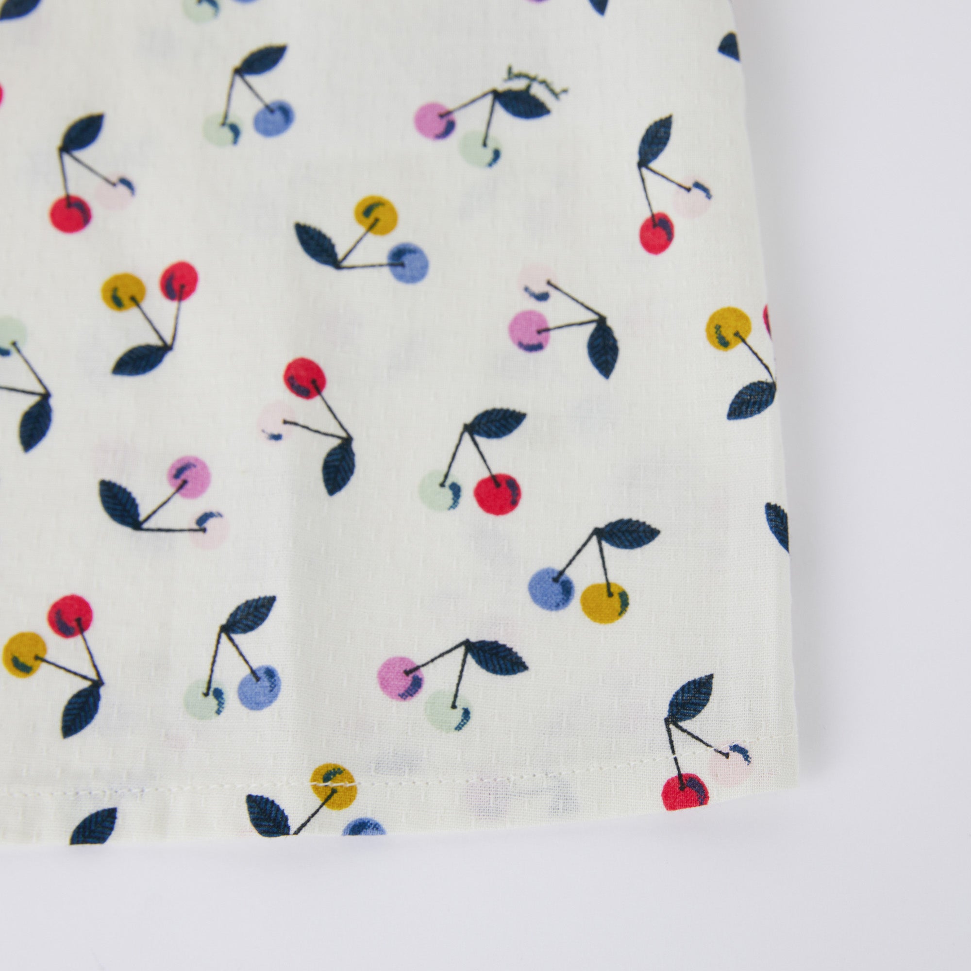 Girls White Logo Cotton Shirt