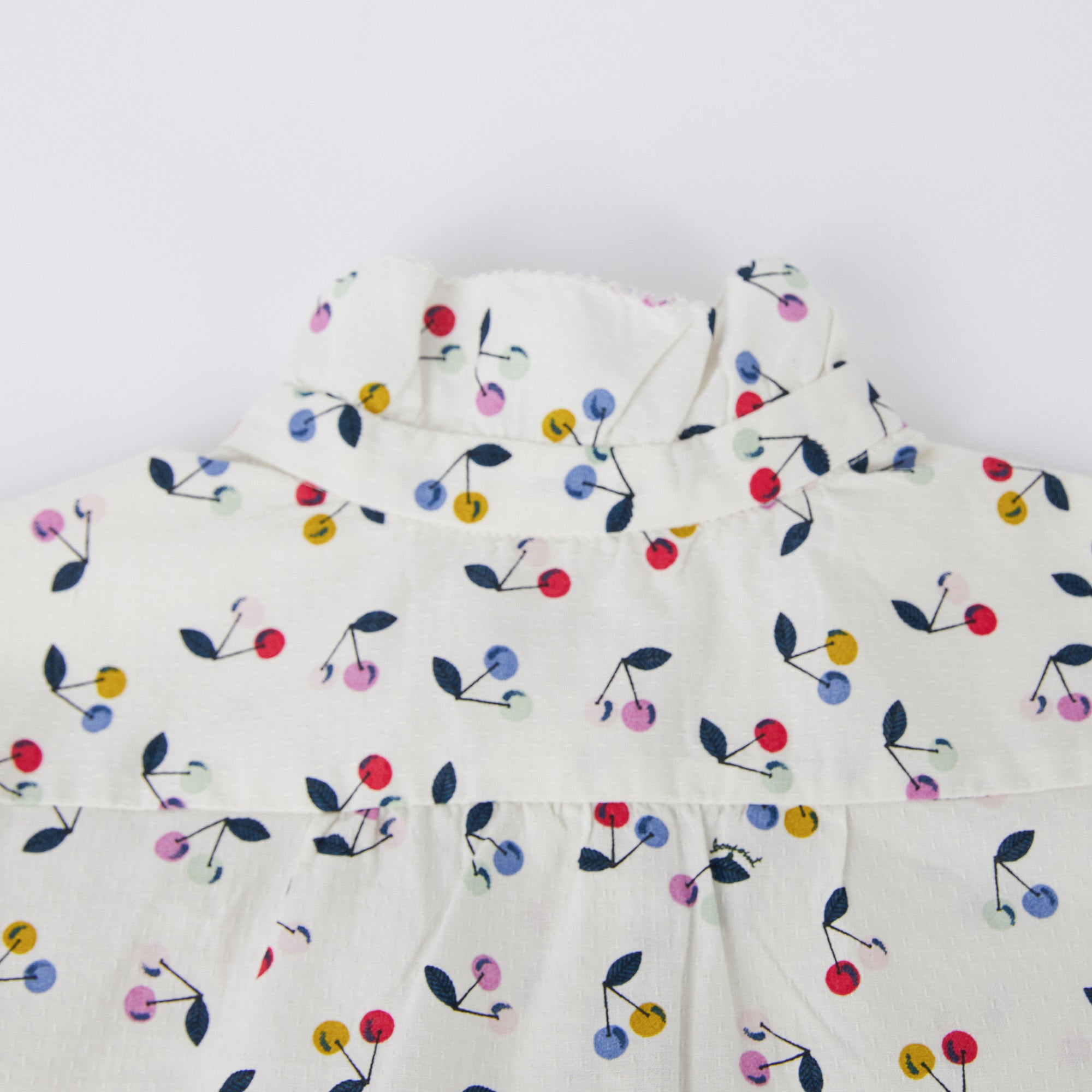 Girls White Logo Cotton Shirt