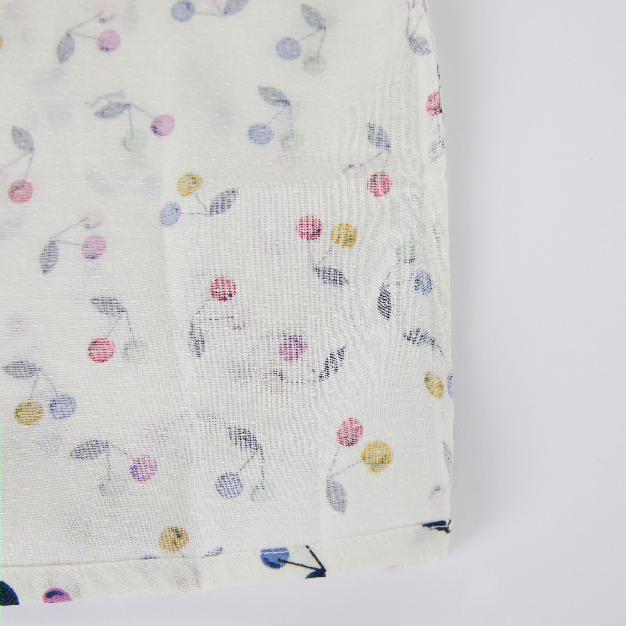 Girls White Logo Cotton Shirt