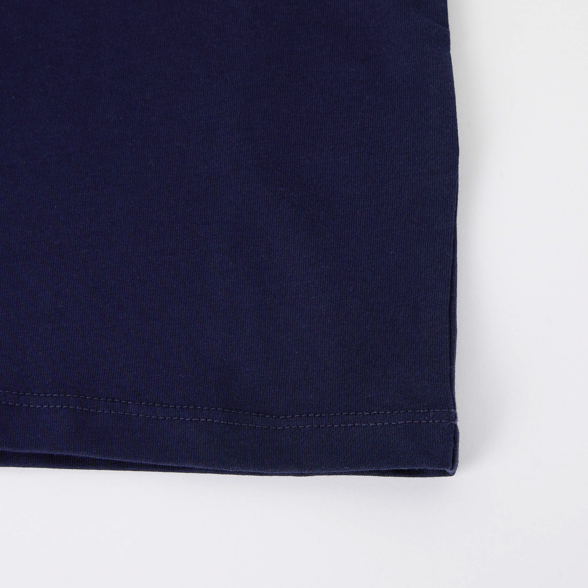 Boys Navy Logo Cotton T-Shirt