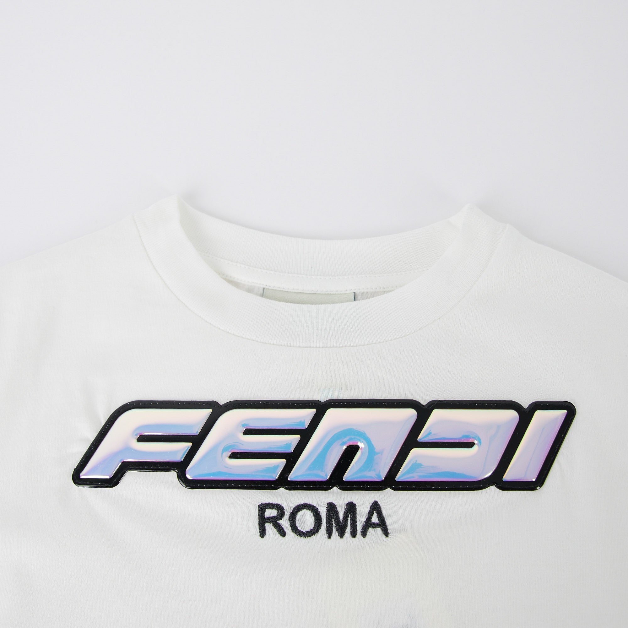 Boys & Girls White Cotton T-Shirt