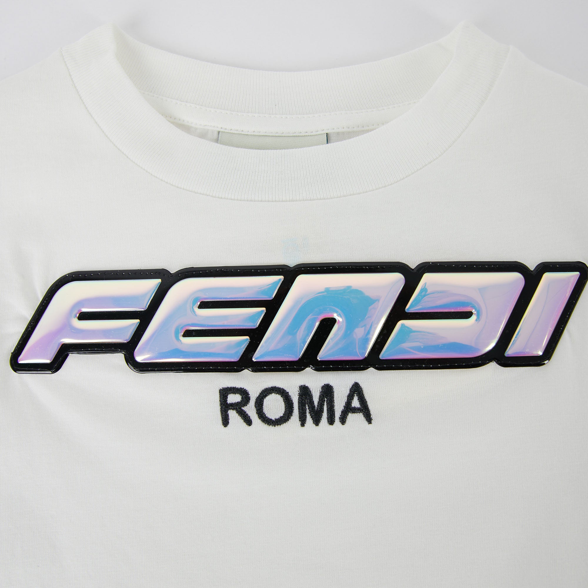 Boys & Girls White Cotton T-Shirt