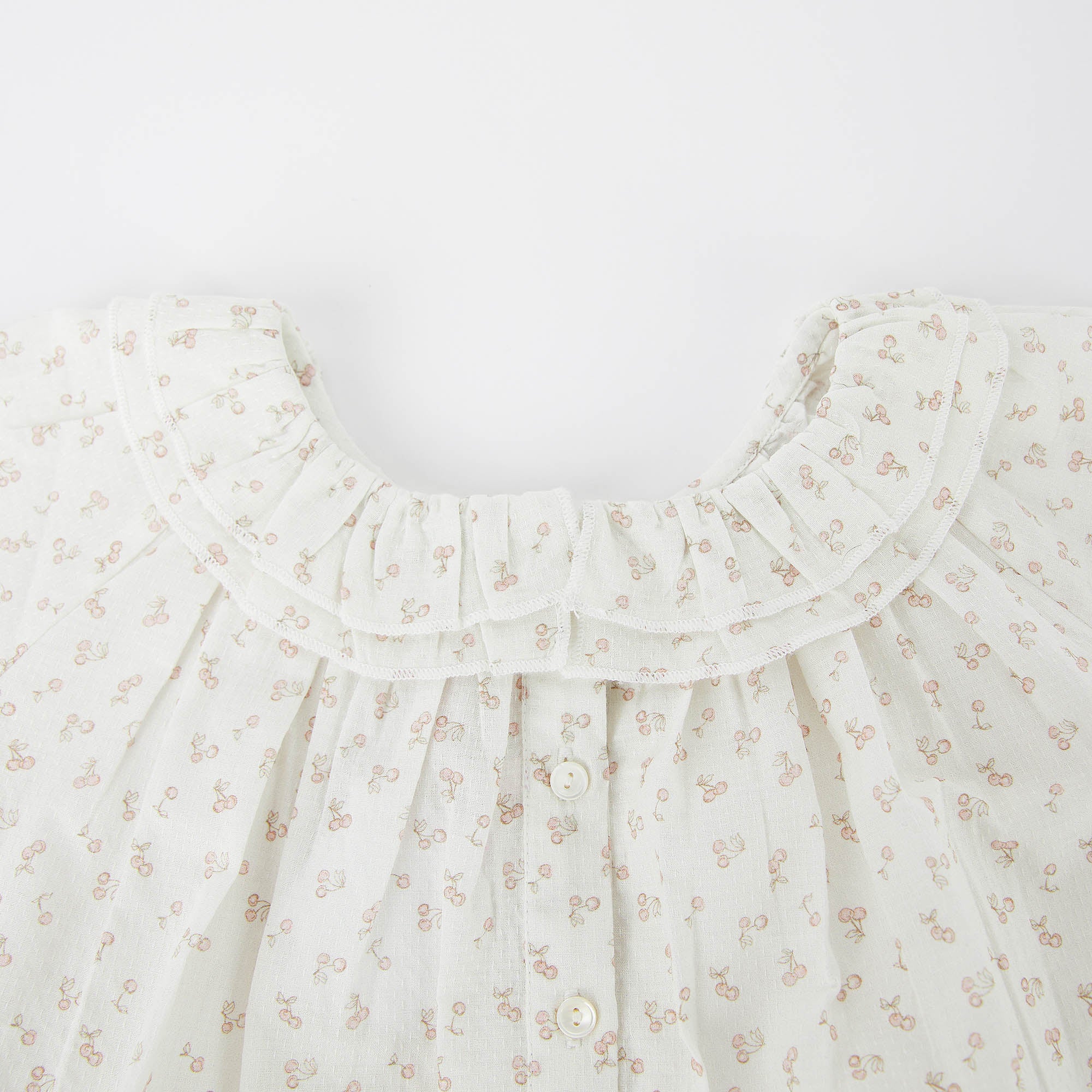 Girls White Logo Cotton Nightwear Dress