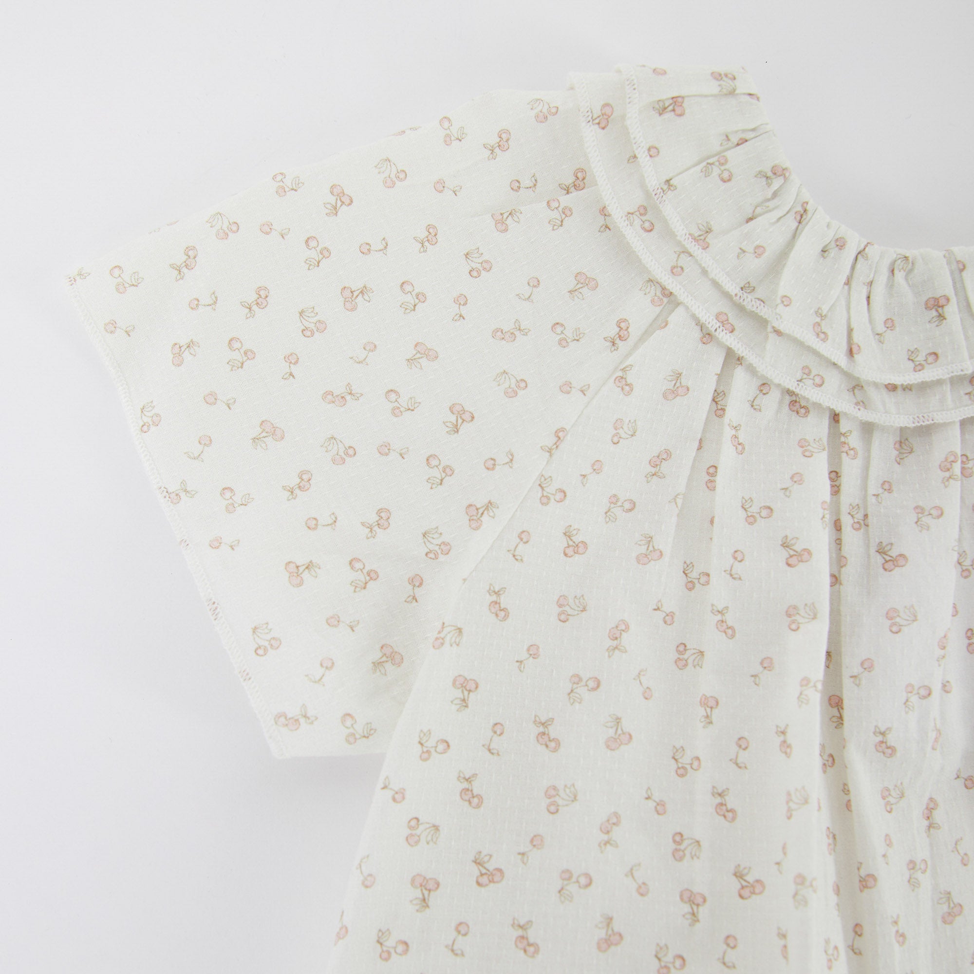 Girls White Logo Cotton Nightwear Dress