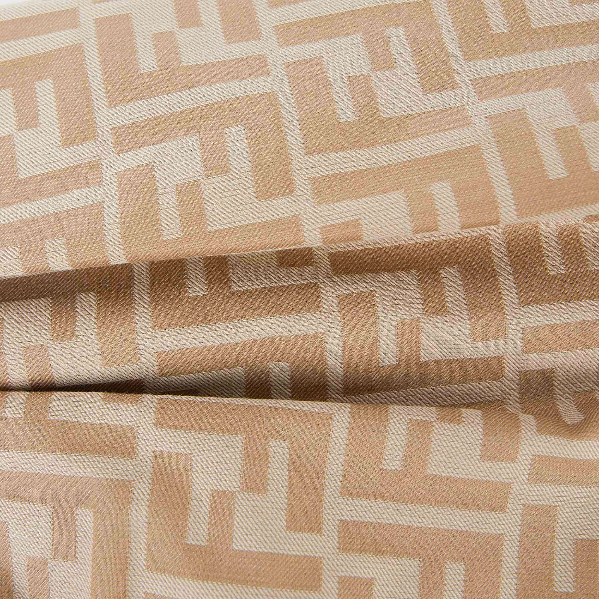 Girls Beige Logo Cotton Shorts