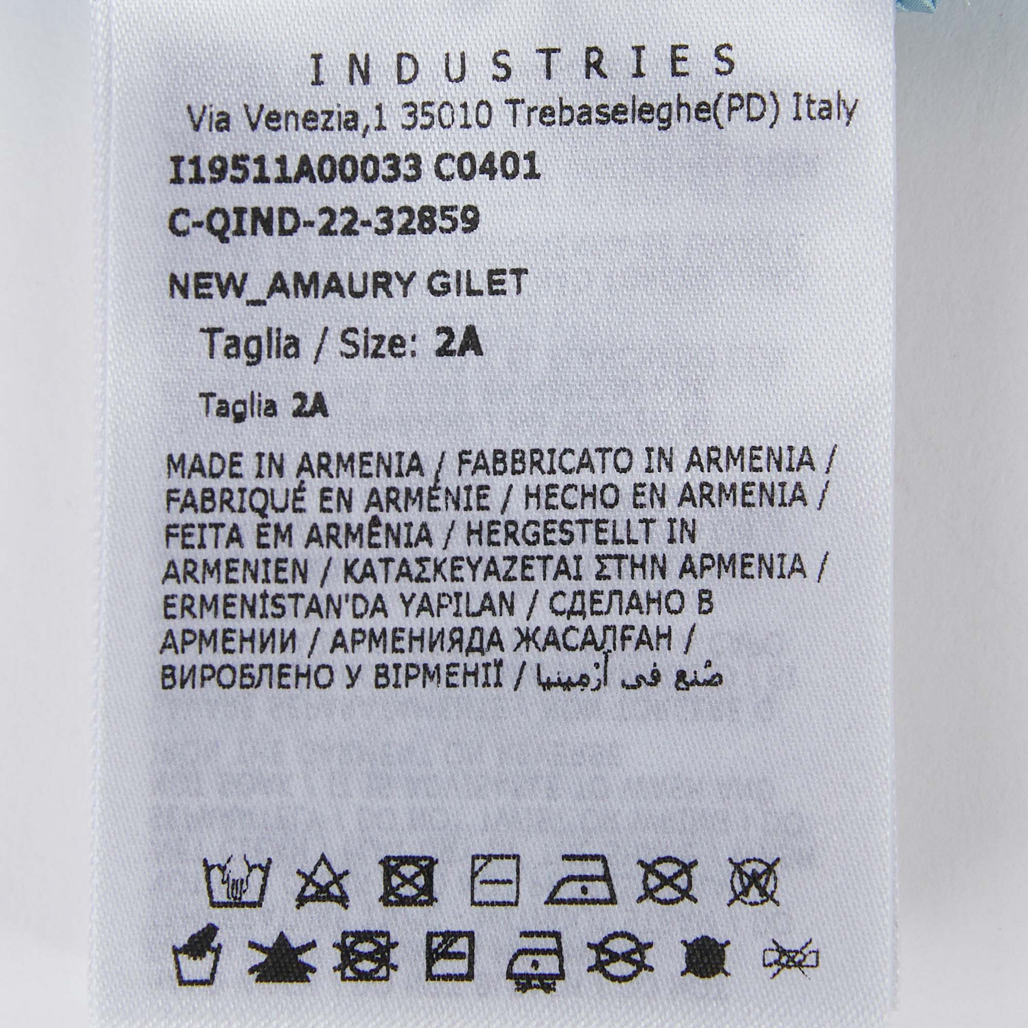 Baby Boys & Girls Pale Blue "NEW_AMAURY" Padded Down Gilet