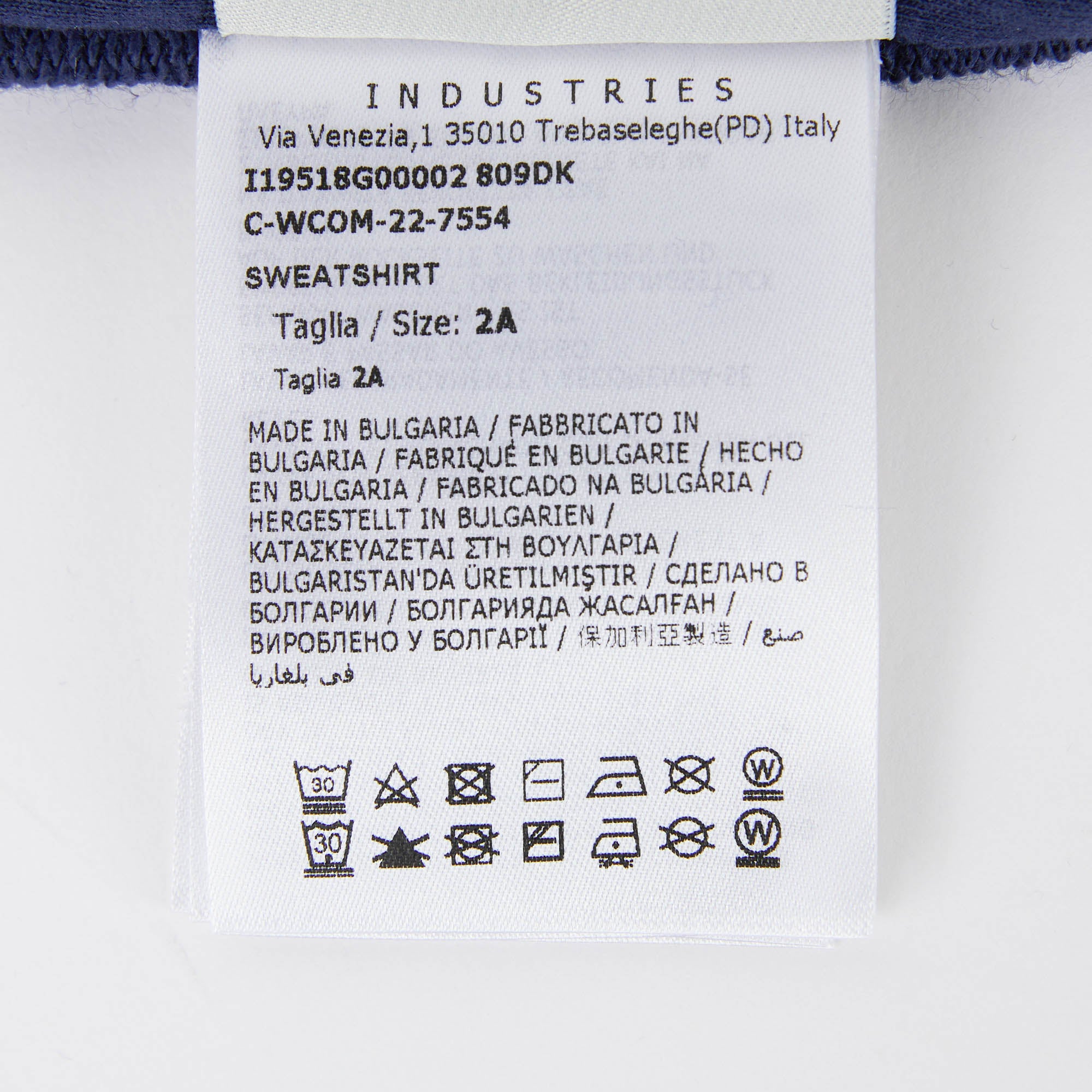 Baby Boys Navy Zip-Up Top