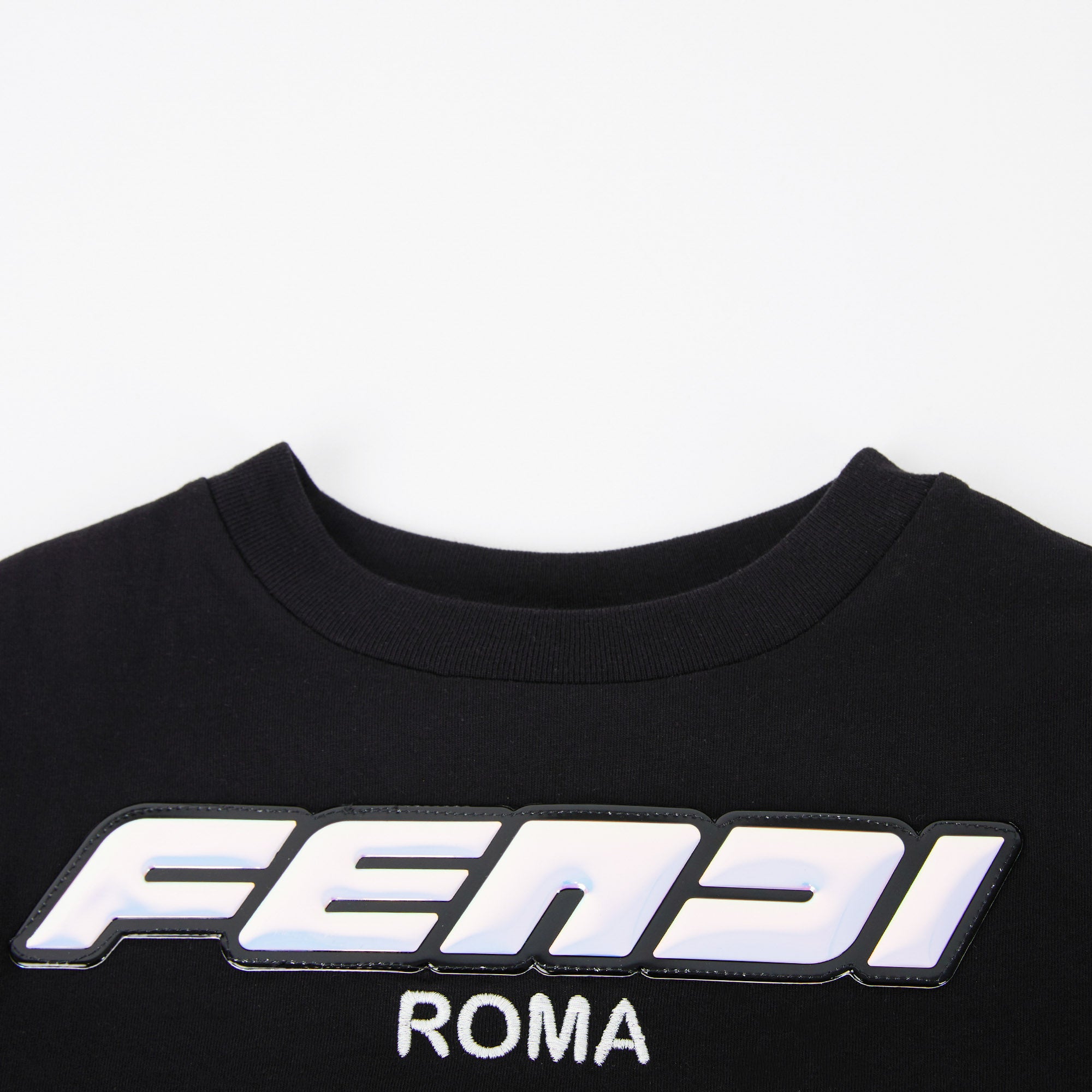 Boys & Girls Black Cotton T-Shirt