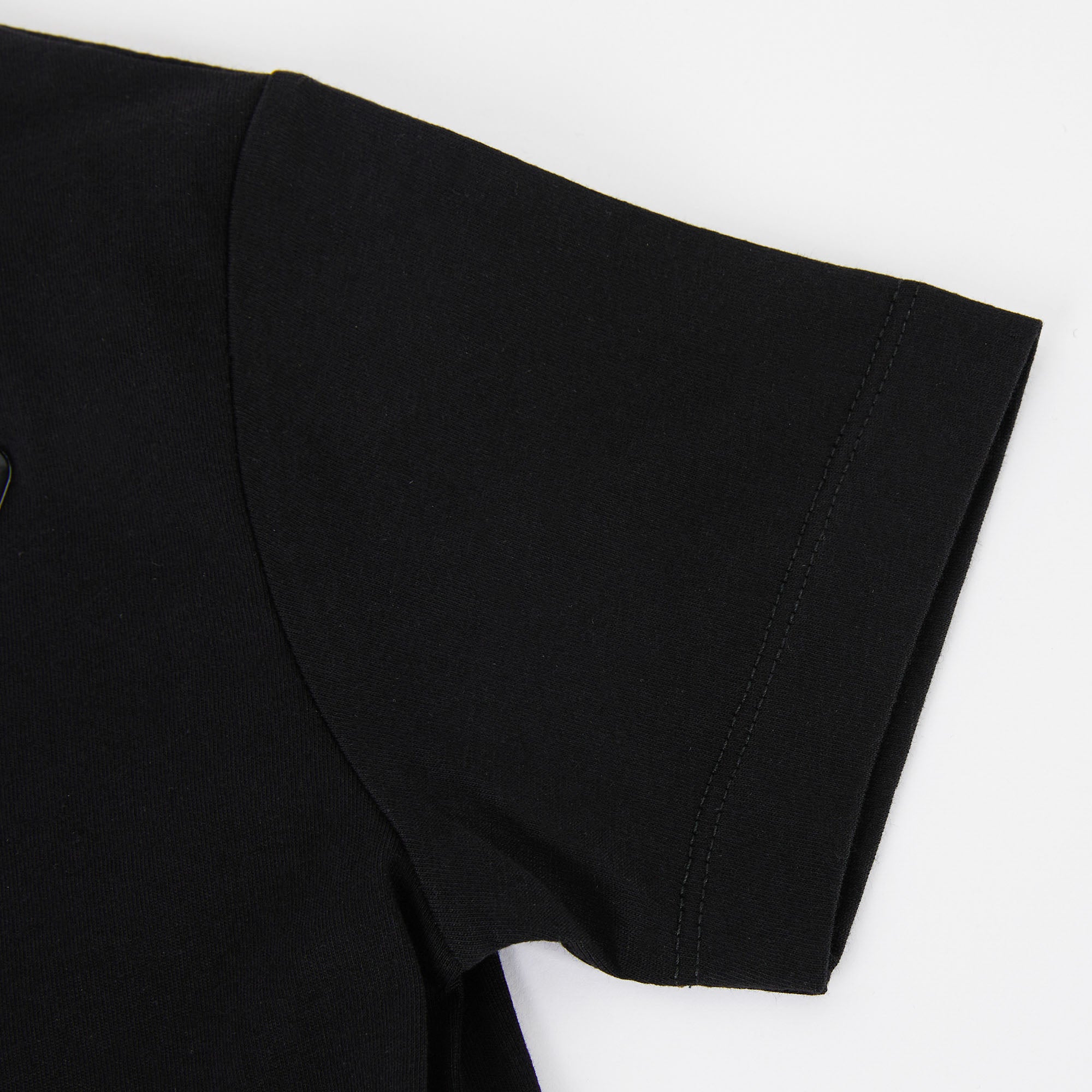 Boys & Girls Black Cotton T-Shirt